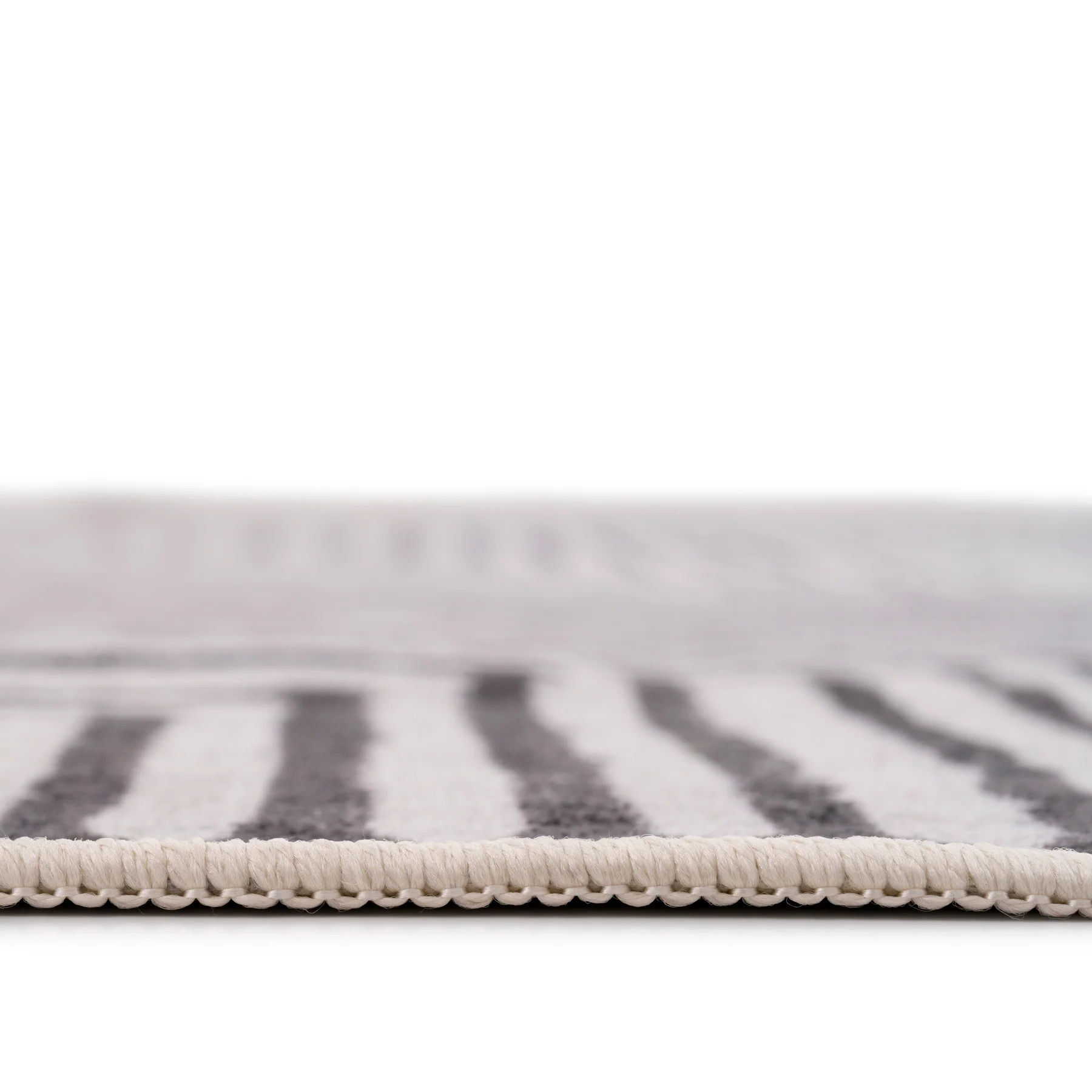 Soft Washable Black Geometric Rug - Maverick - Image 8