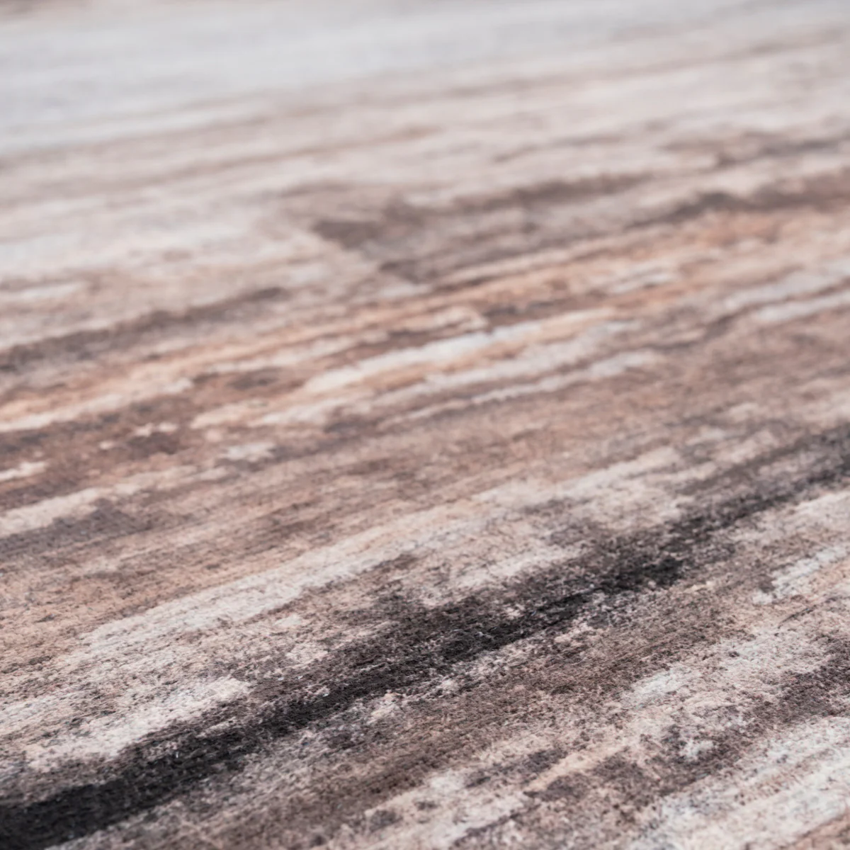 Soft Washable Brown Abstract Runner - Taron - Image 3