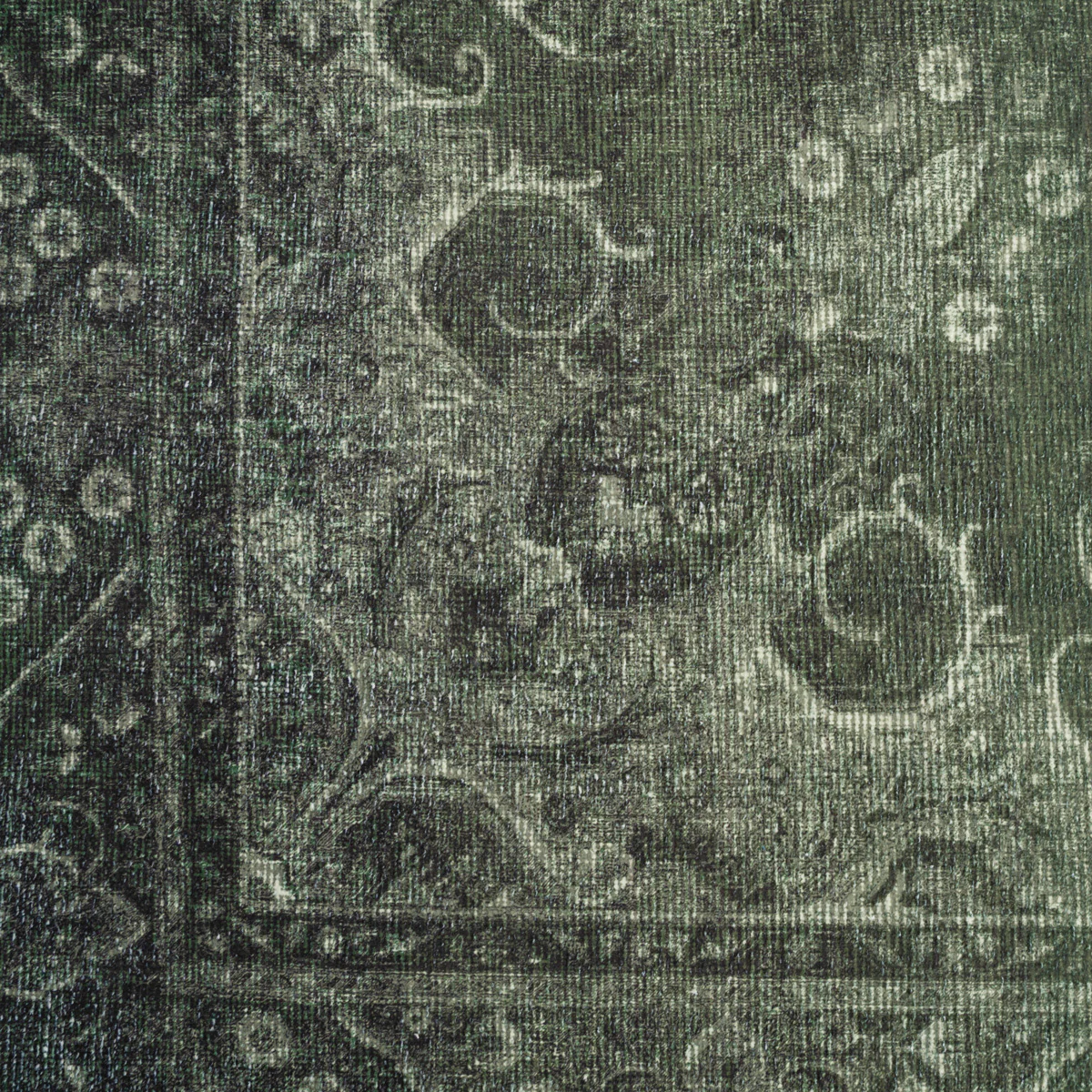 Soft Washable Green Medallion Rug - Maisie - Image 13