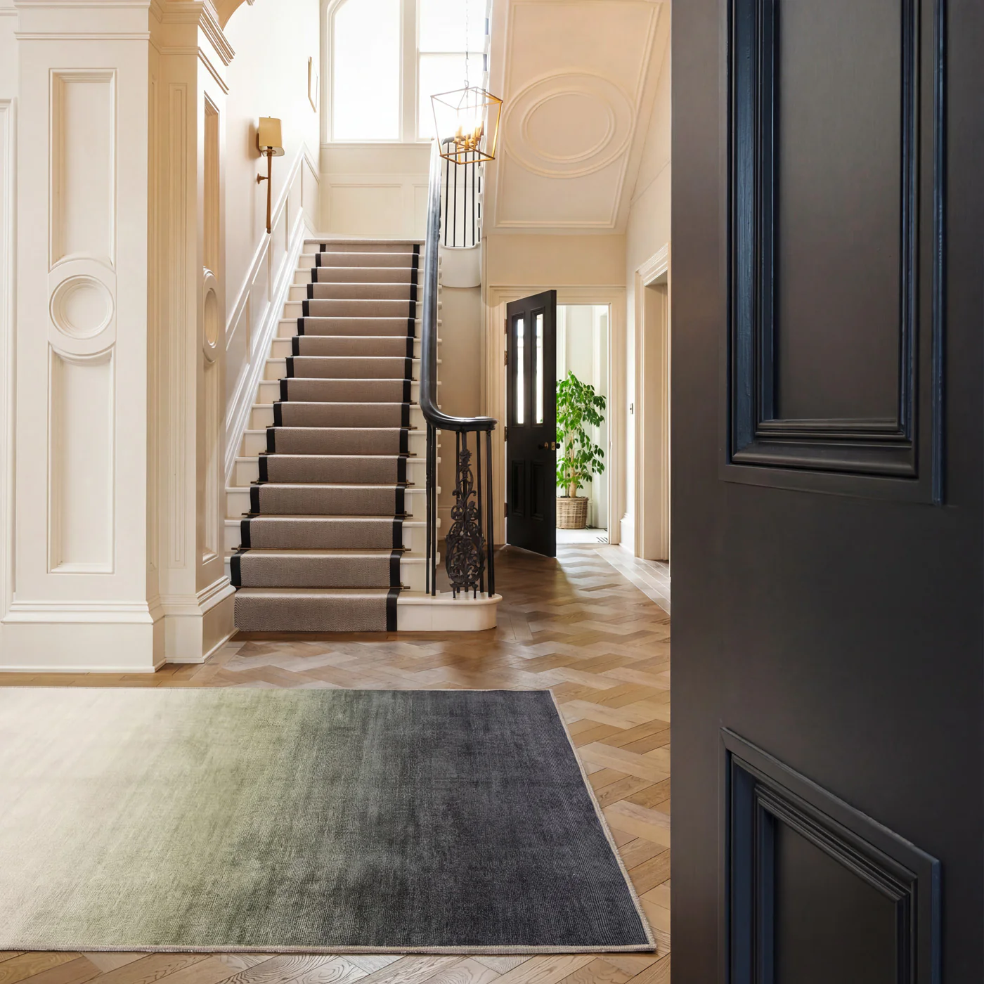 Soft Washable Green Ombre Rug - Gem - Image 4