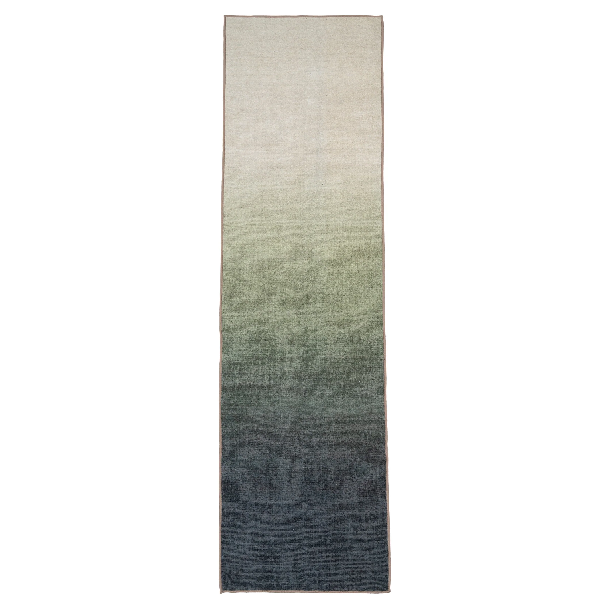 Soft Washable Green Ombre Runner - Gem - Image 6