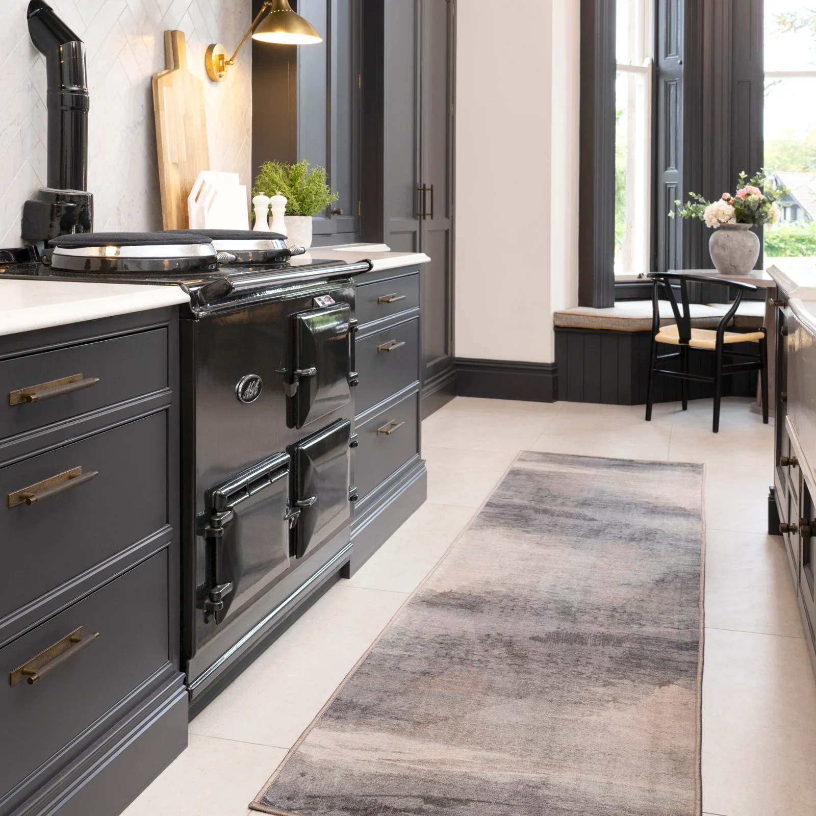 Soft Washable Grey Abstract Rug - Dara - Image 7