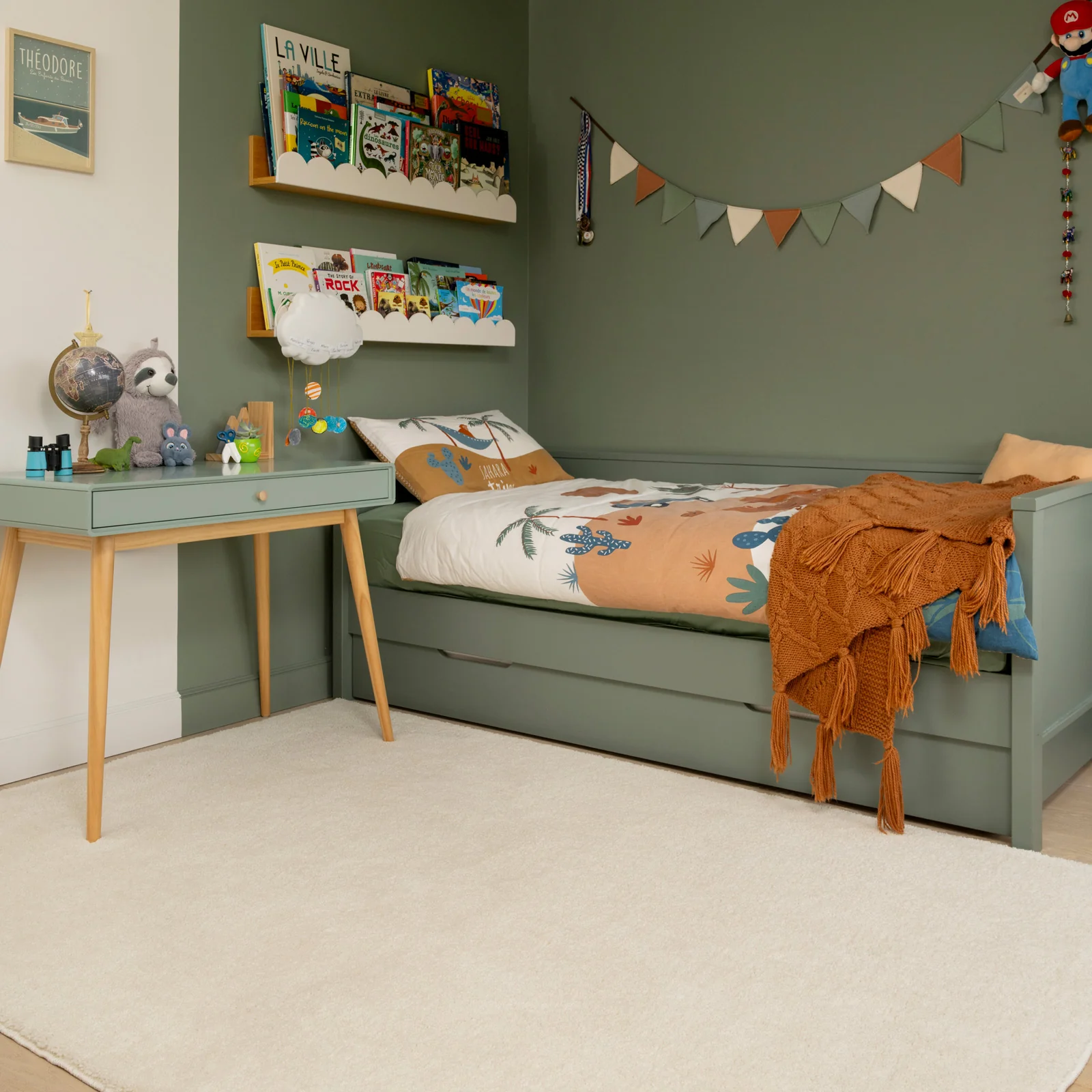 Soft Washable Light Cream Shaggy Rug - Image 6