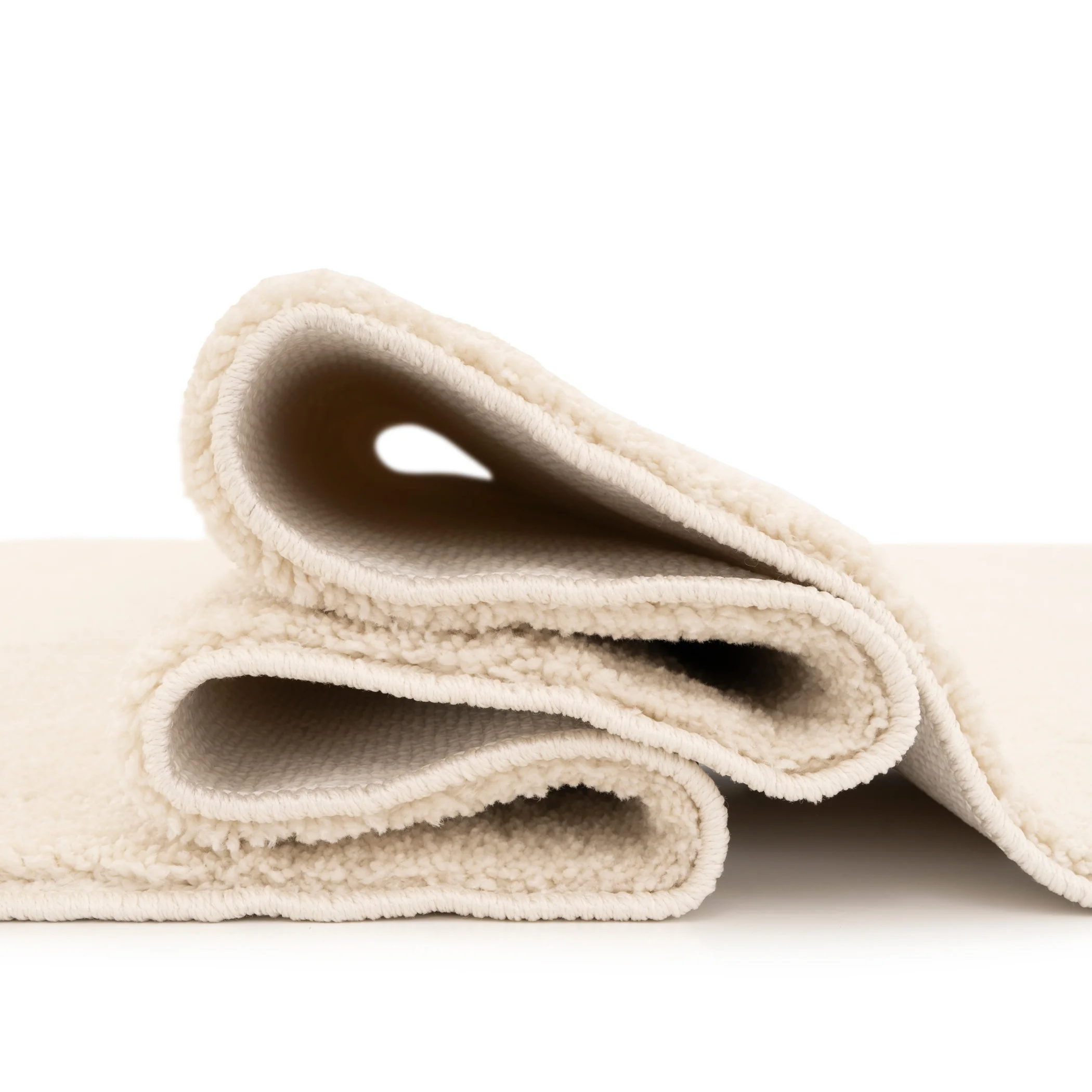 Soft Washable Light Cream Shaggy Rug - Image 8
