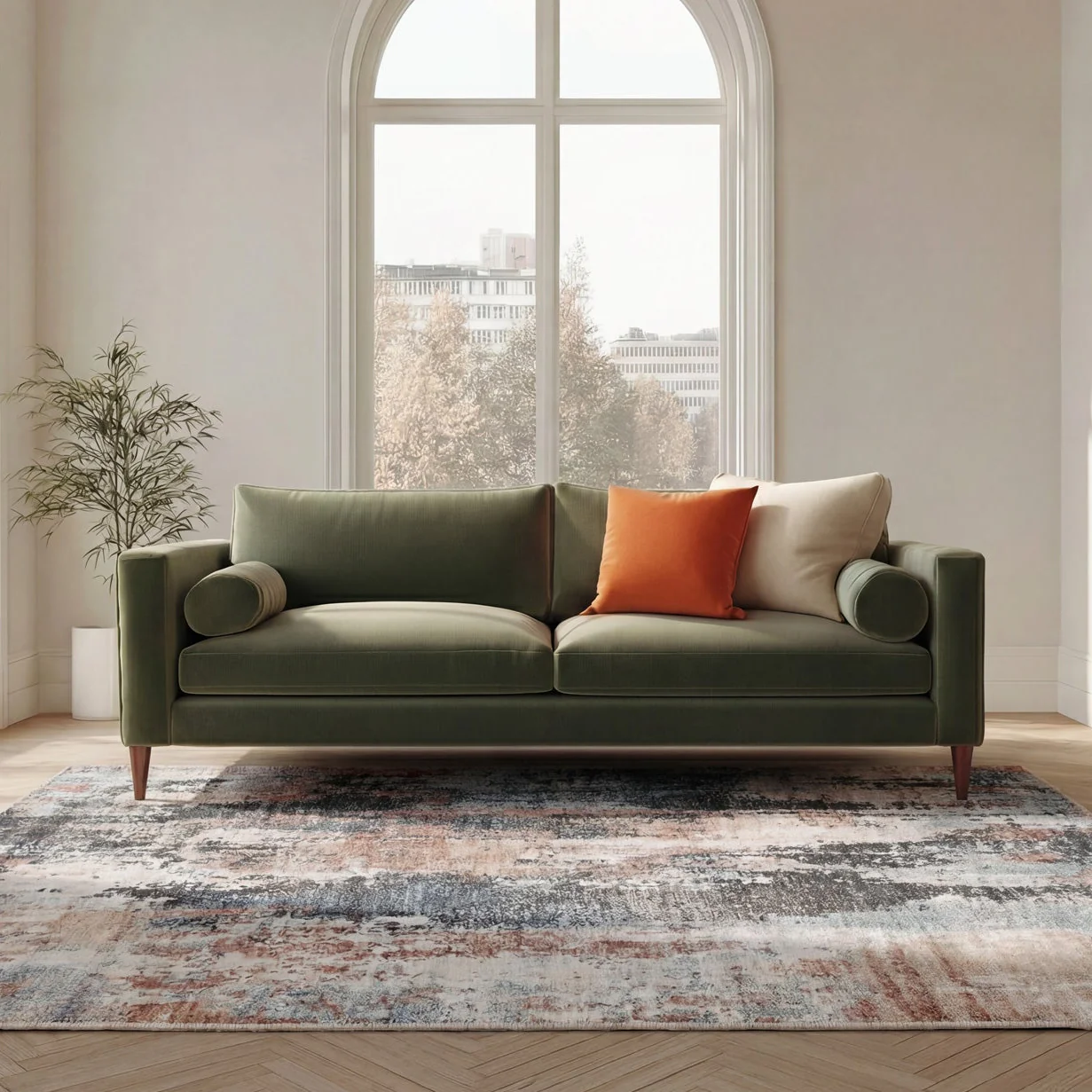 Soft Washable Multicolour Abstract Rug - Pierre - Image 5