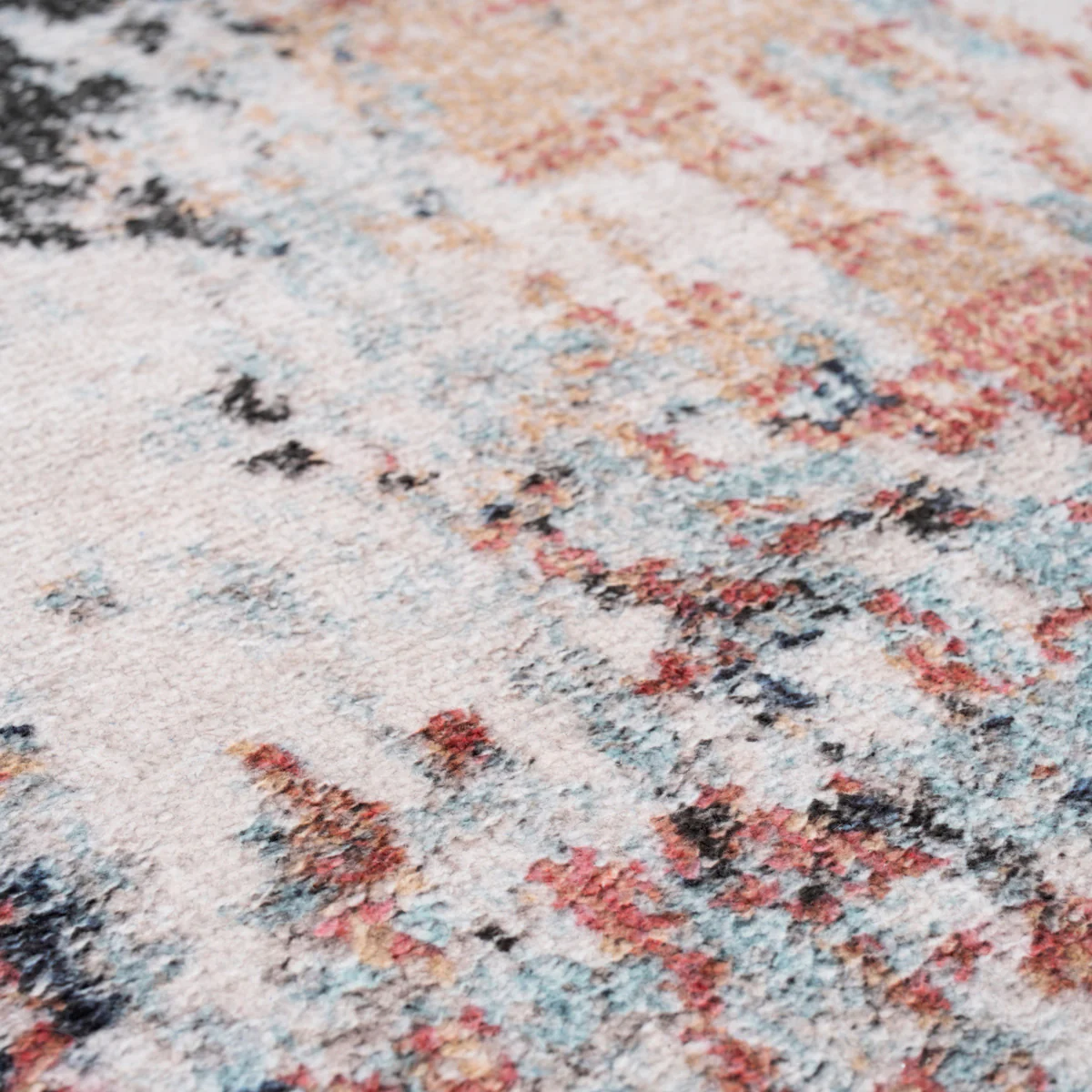 Soft Washable Multicolour Abstract Rug - Pierre - Image 9