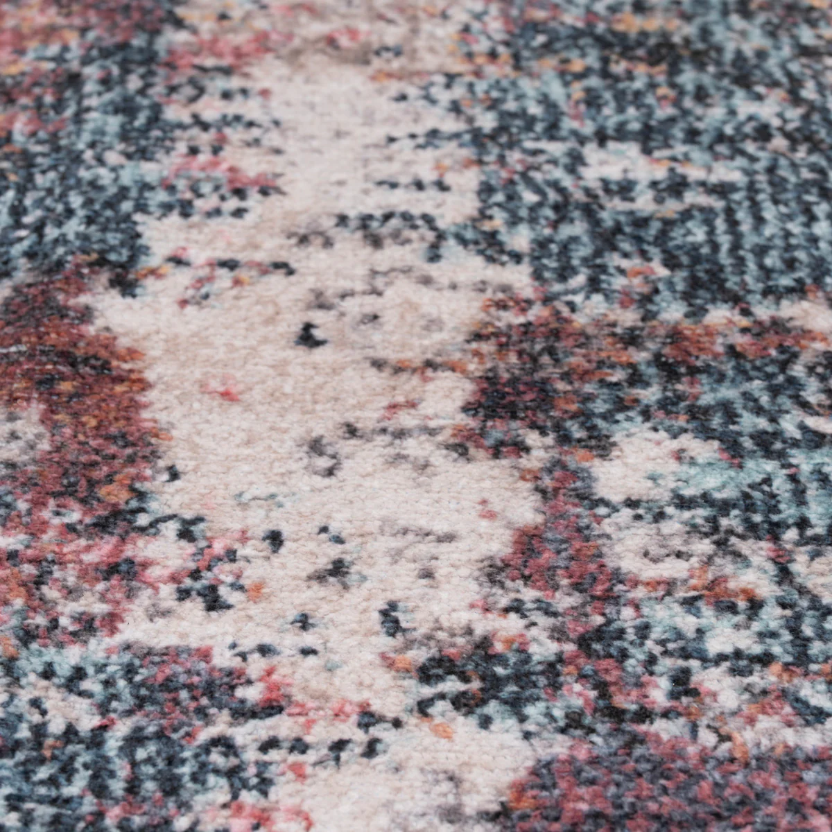 Soft Washable Multicolour Blush Runner - Rosa - Image 4