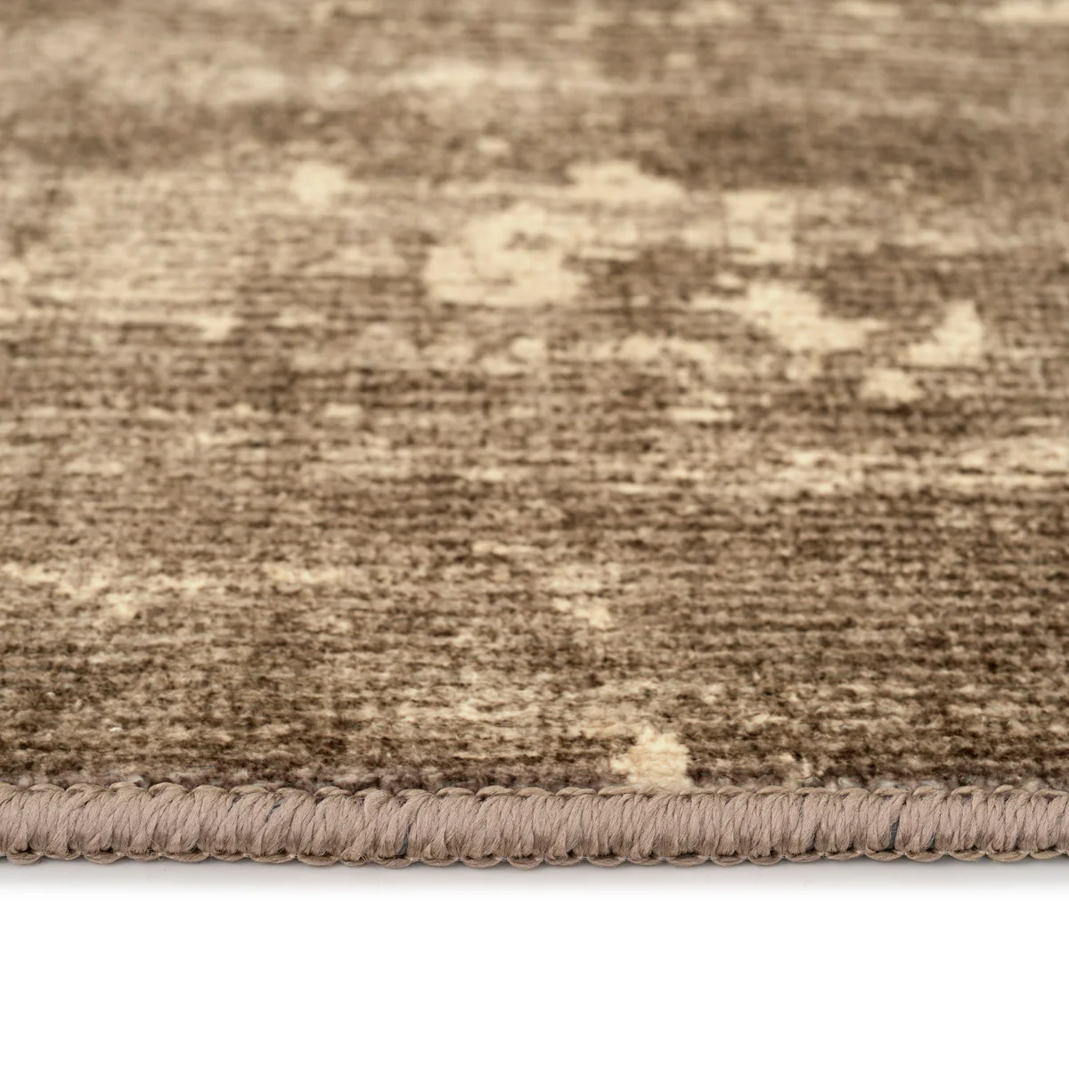 Soft Washable Mossy Brown Beige Rug - Ryn - Image 4