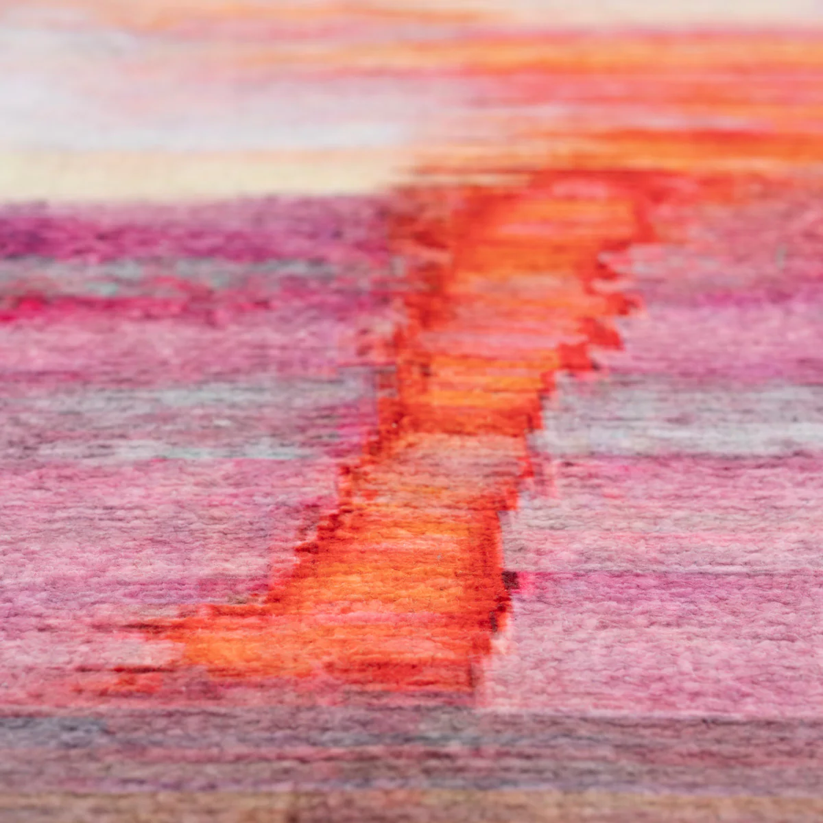 Soft Washable Pink Modern Art Rug - Festival - Image 7