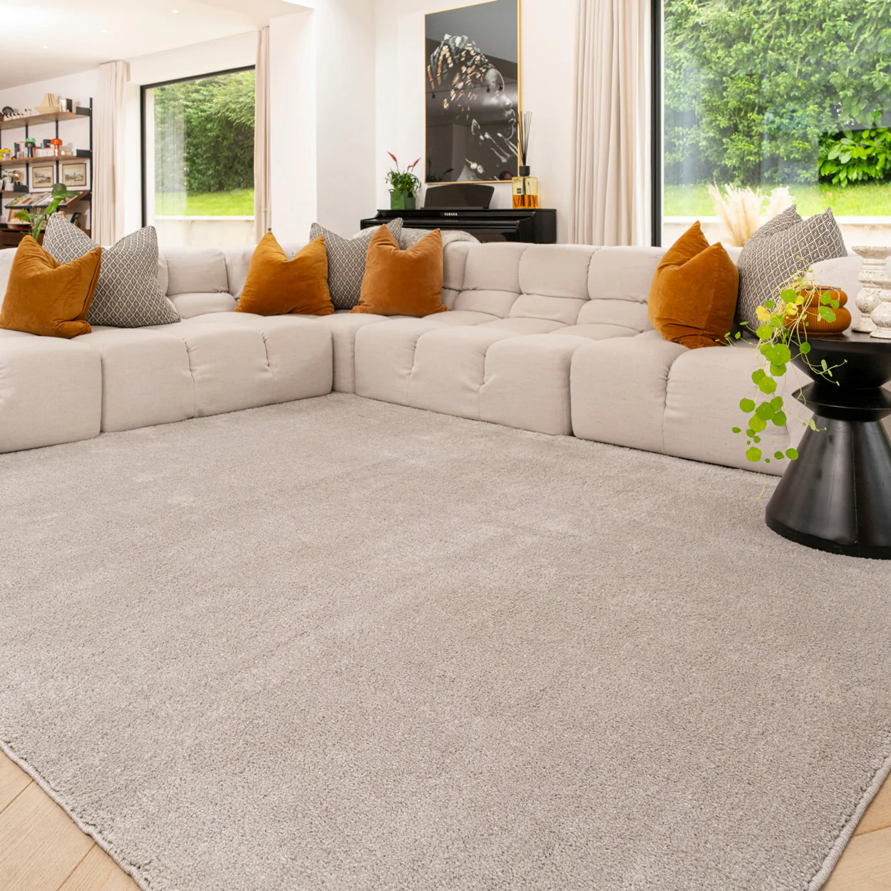 Soft Washable Silver Grey Shaggy Rug - Image 5