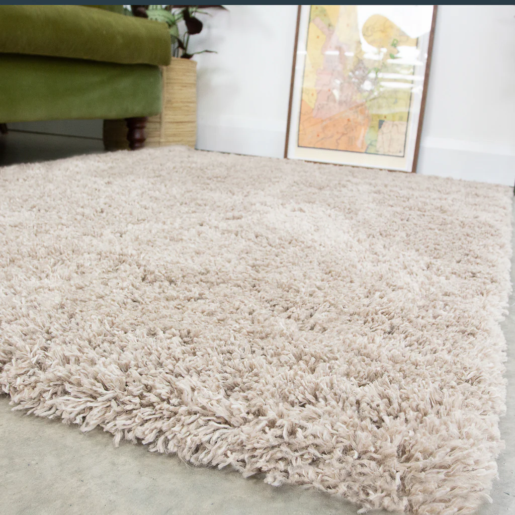 Soft Everyday Beige Shaggy Rug - Image 5