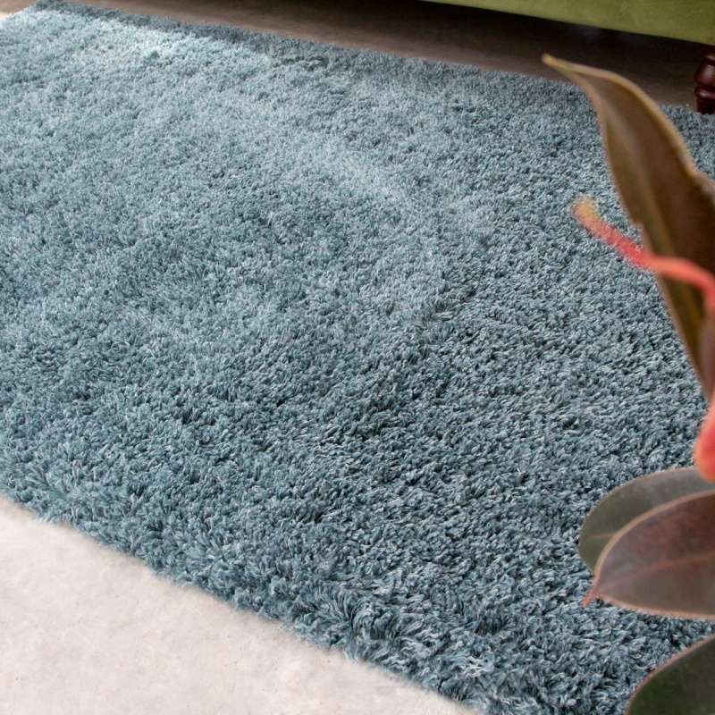 Soft Everyday Blue Shaggy Rug - Image 3