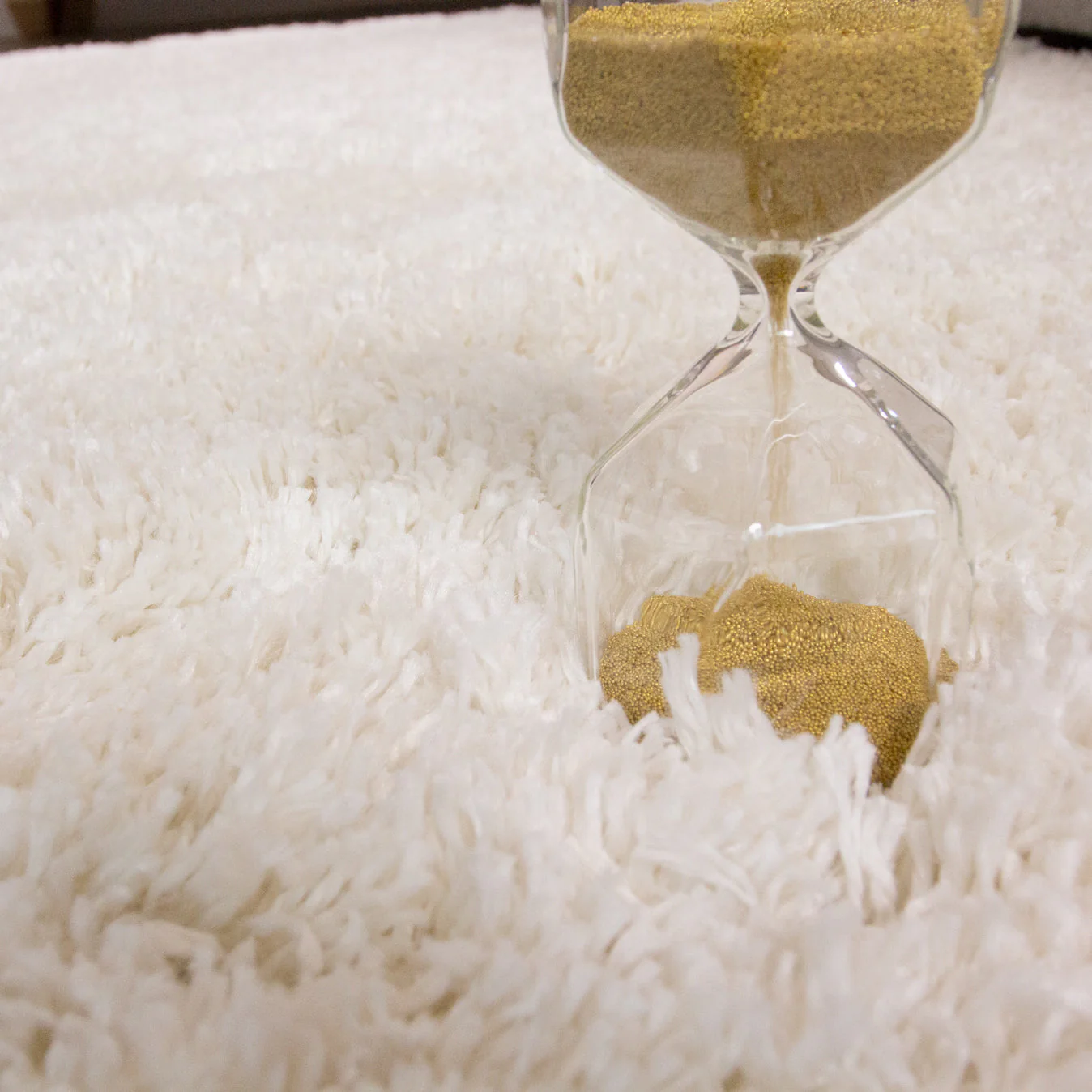 Soft Everyday Cream White Shaggy Runner Rug - Image 3