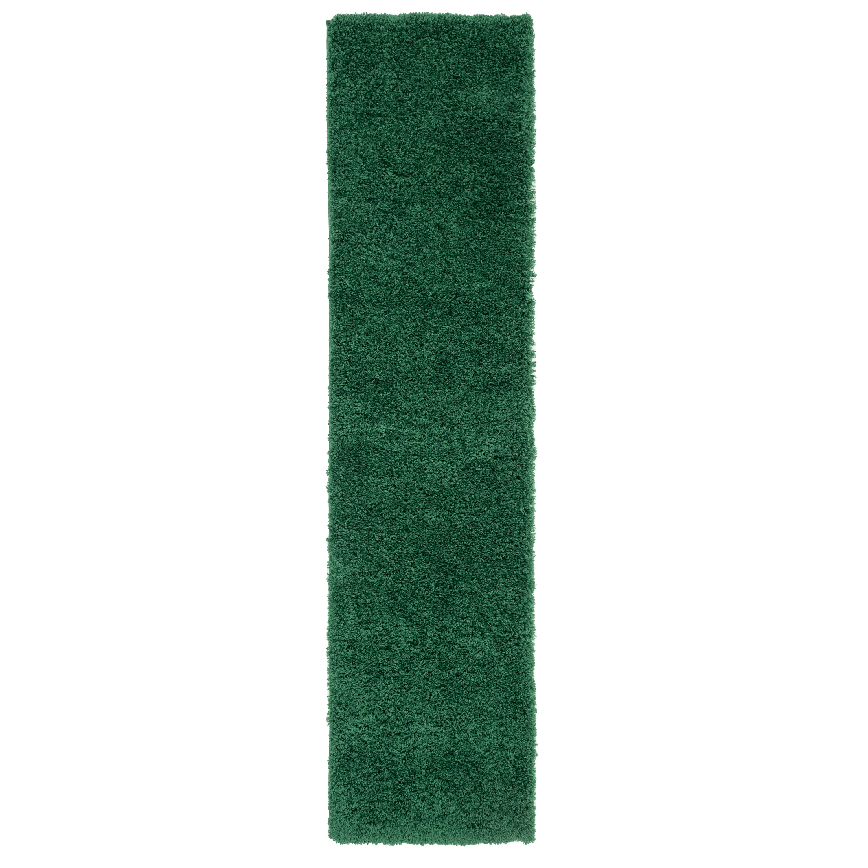 Soft Everyday Dark Green Shaggy Rug - Image 4