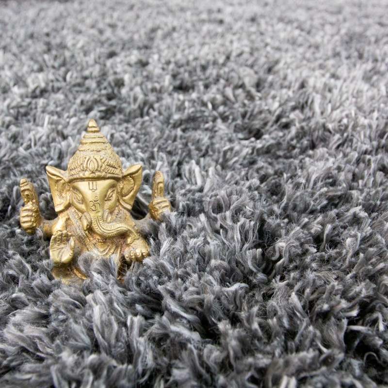 Soft Everyday Grey Shaggy Runner Rug - Image 3