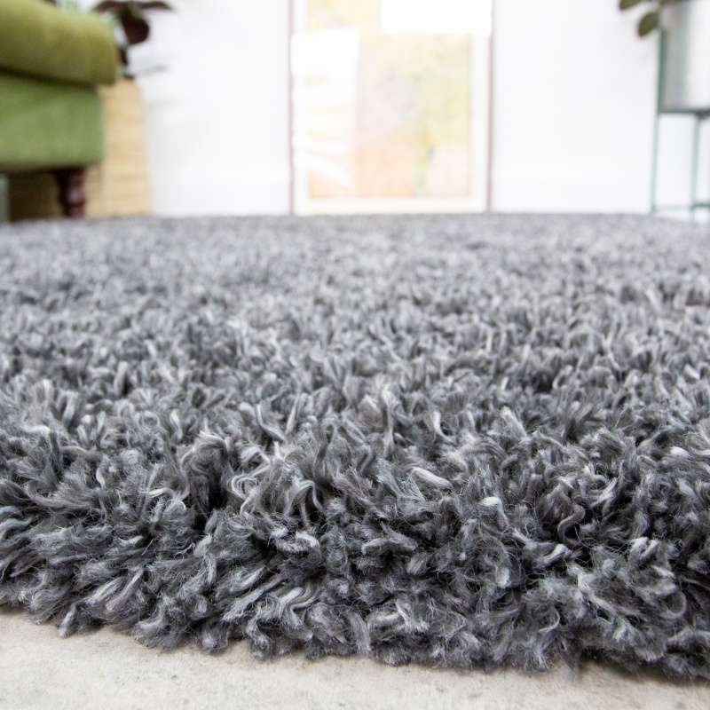 Soft Everyday Grey Shaggy Runner Rug - Image 4