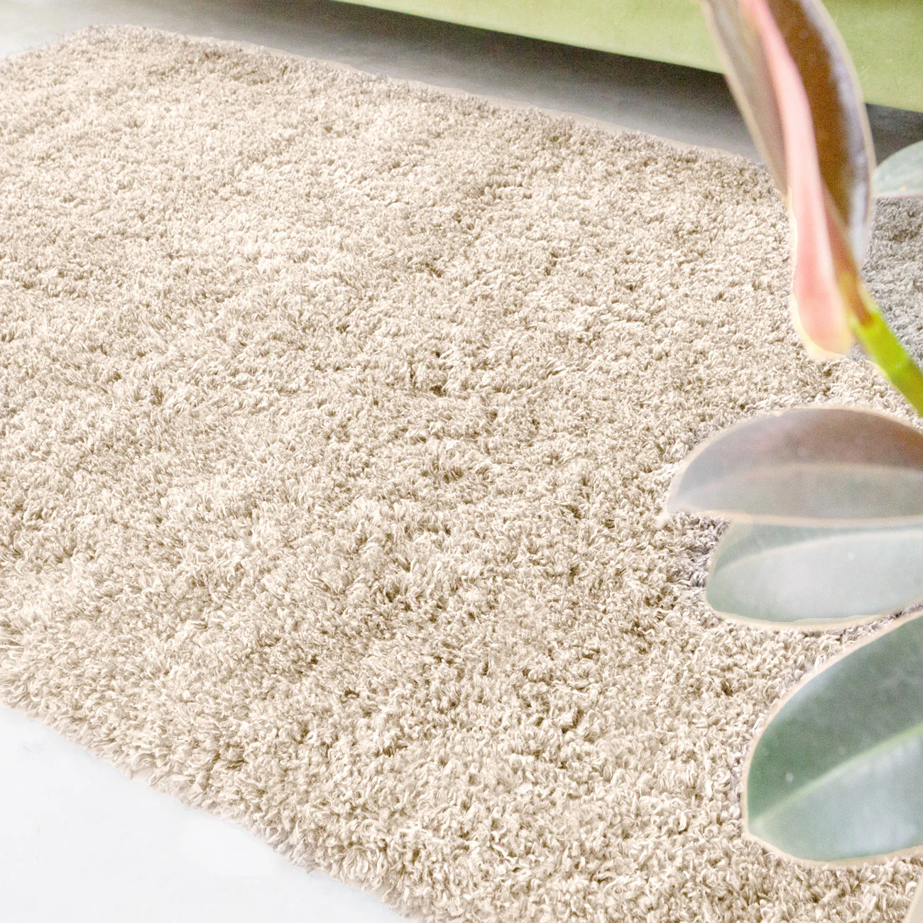 Soft Everyday Light Beige Shaggy Rug - Image 3