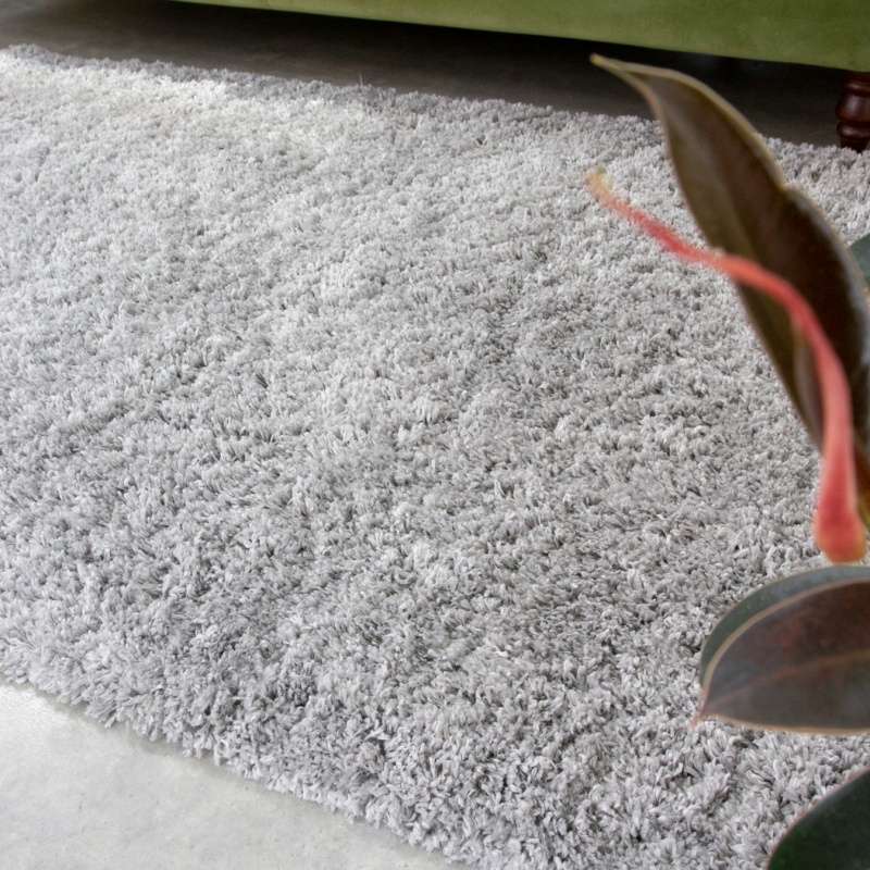Soft Everyday Silver Shaggy Rug - Image 6