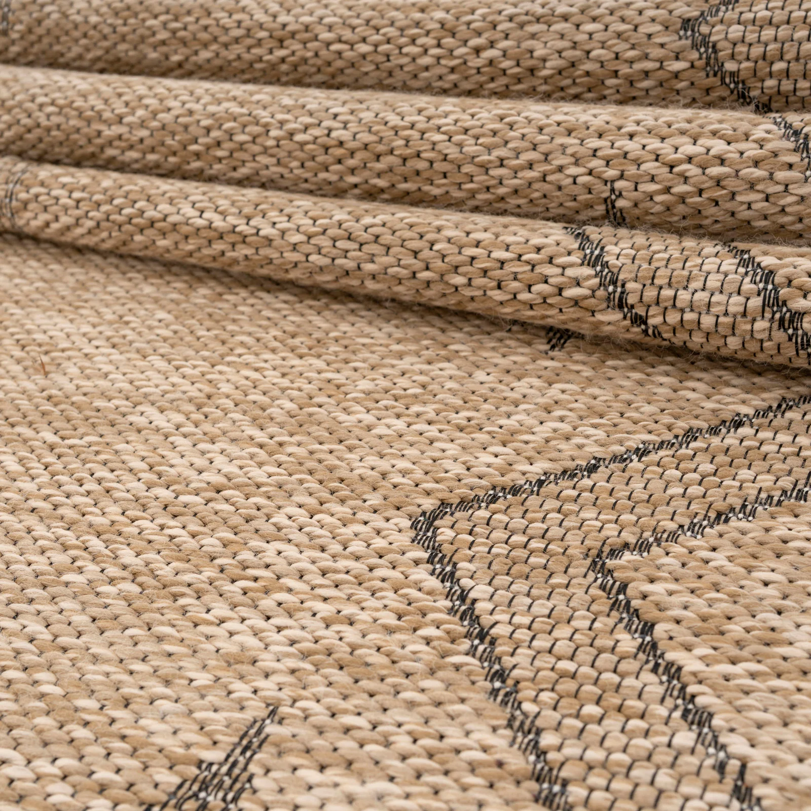 Washable Beige Berber Jute Style Runner - Alva - Image 7