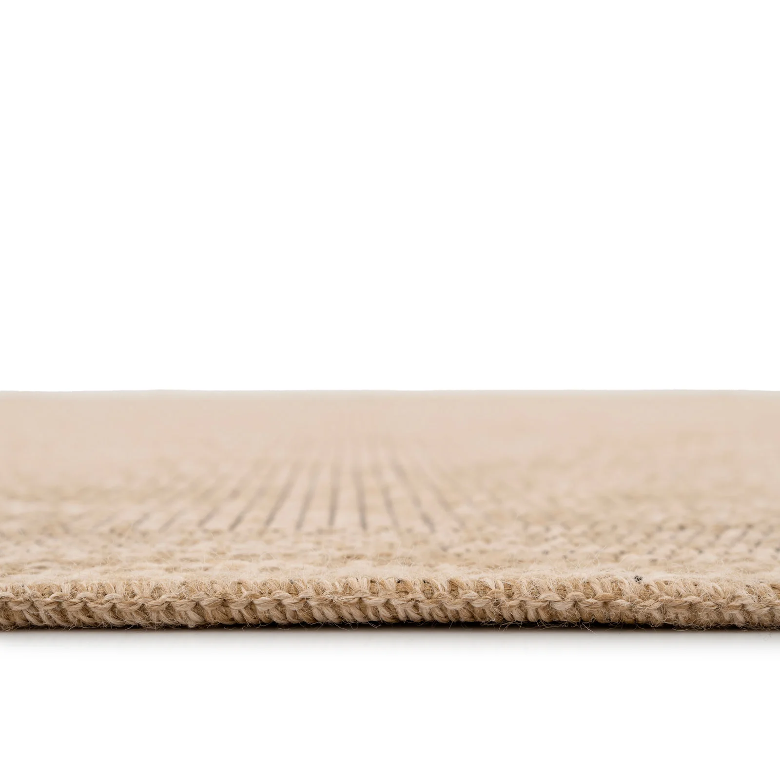 Washable Beige Border Jute Style Rug - Rayna - Image 7