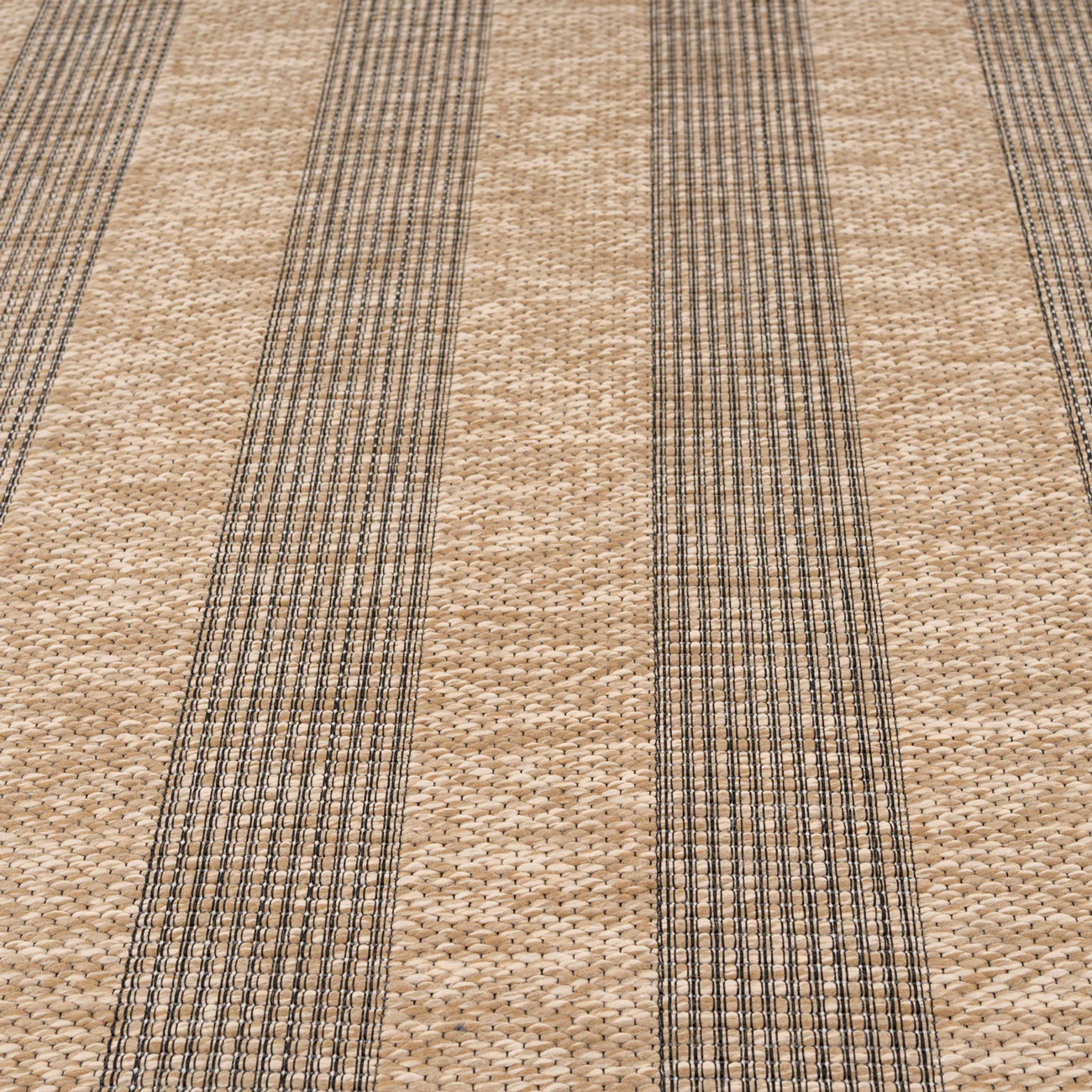 Washable Beige Striped Jute Style Runner - Leni - Image 6