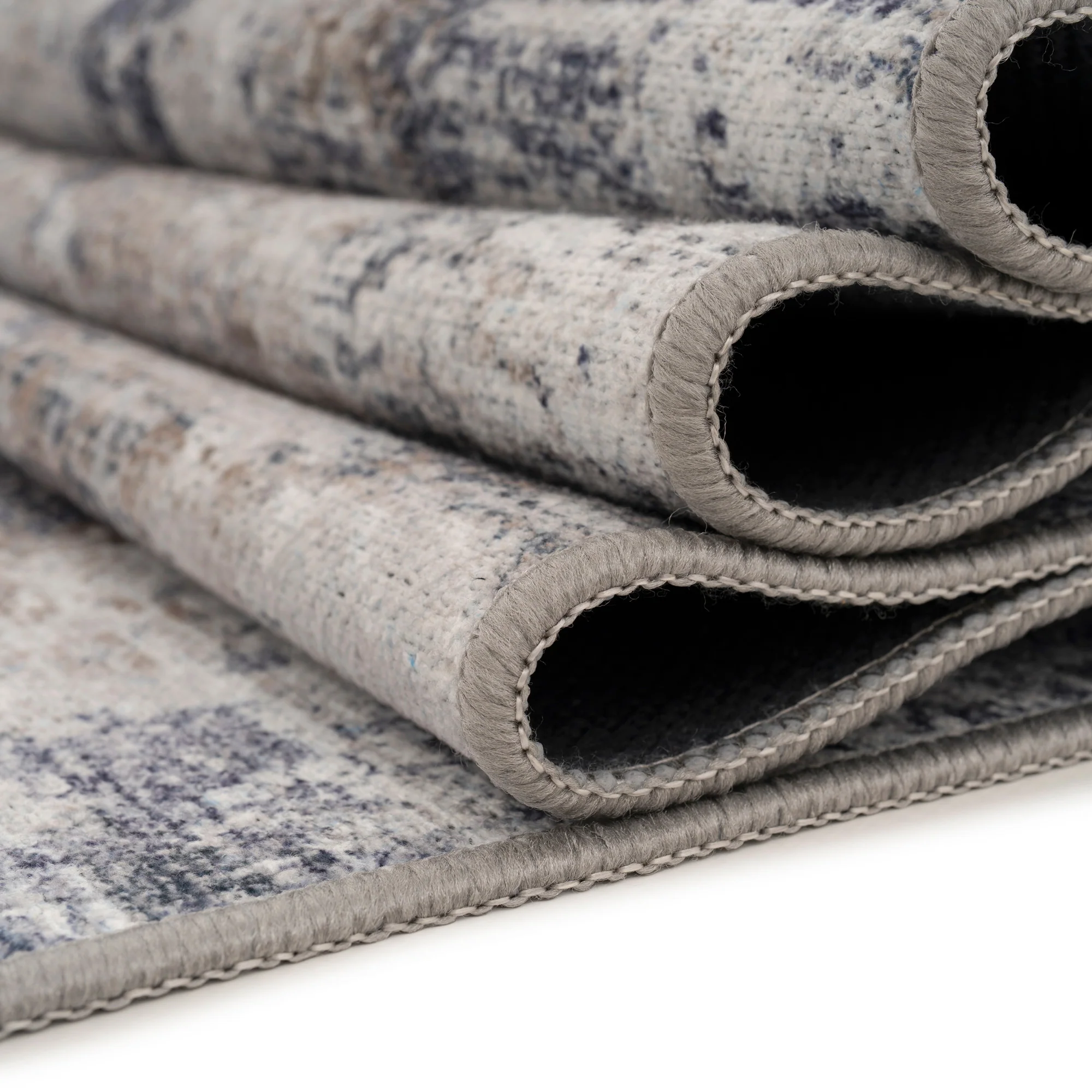 Washable Blue Abstract Runner - Skye - Image 4