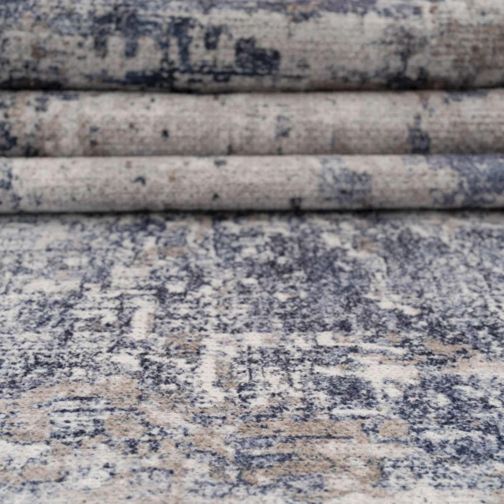 Washable Blue Abstract Runner - Skye - Image 5