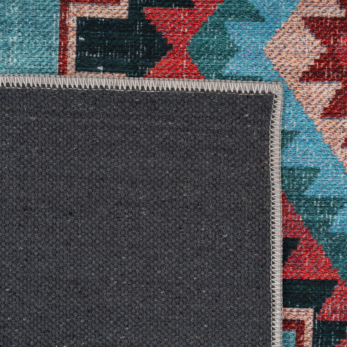 Washable Blue Berber Style Rug - Yasmine - Image 8