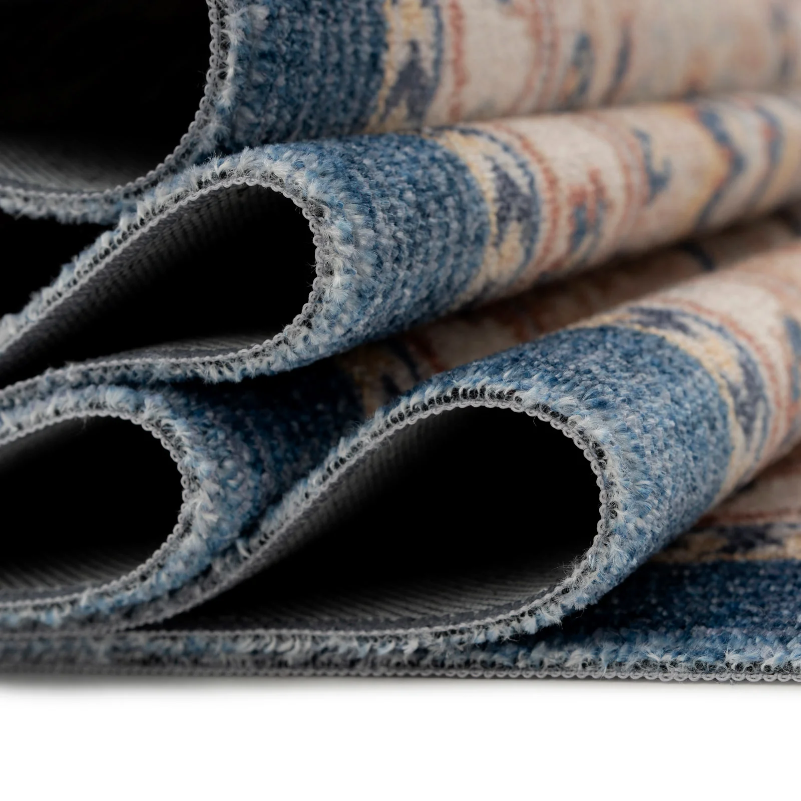 Washable Blue Persian Style Mat - Leela - Image 6