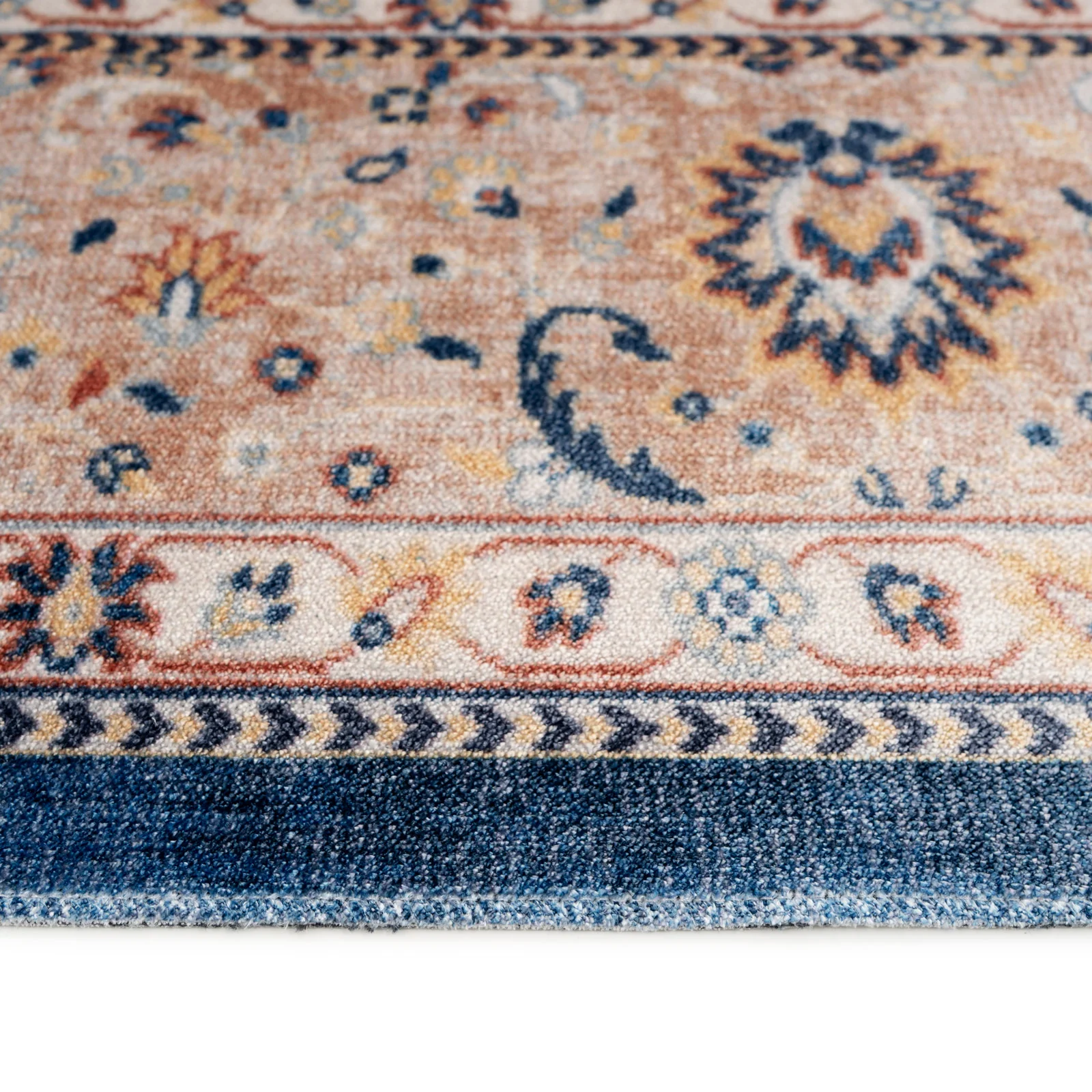 Washable Blue Persian Style Runner - Leela - Image 3