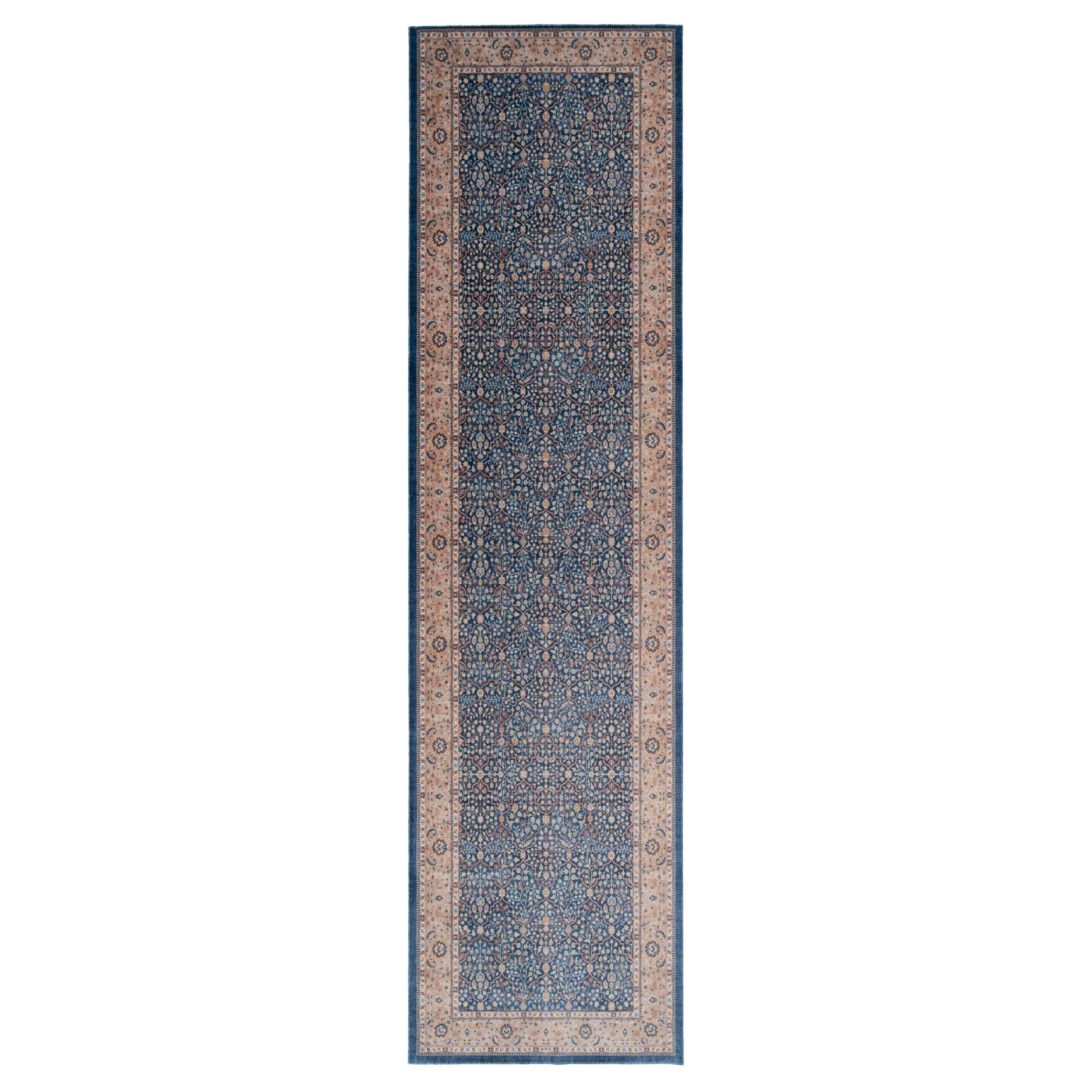 Washable Blue Persian Style Runner - Leela - Image 8
