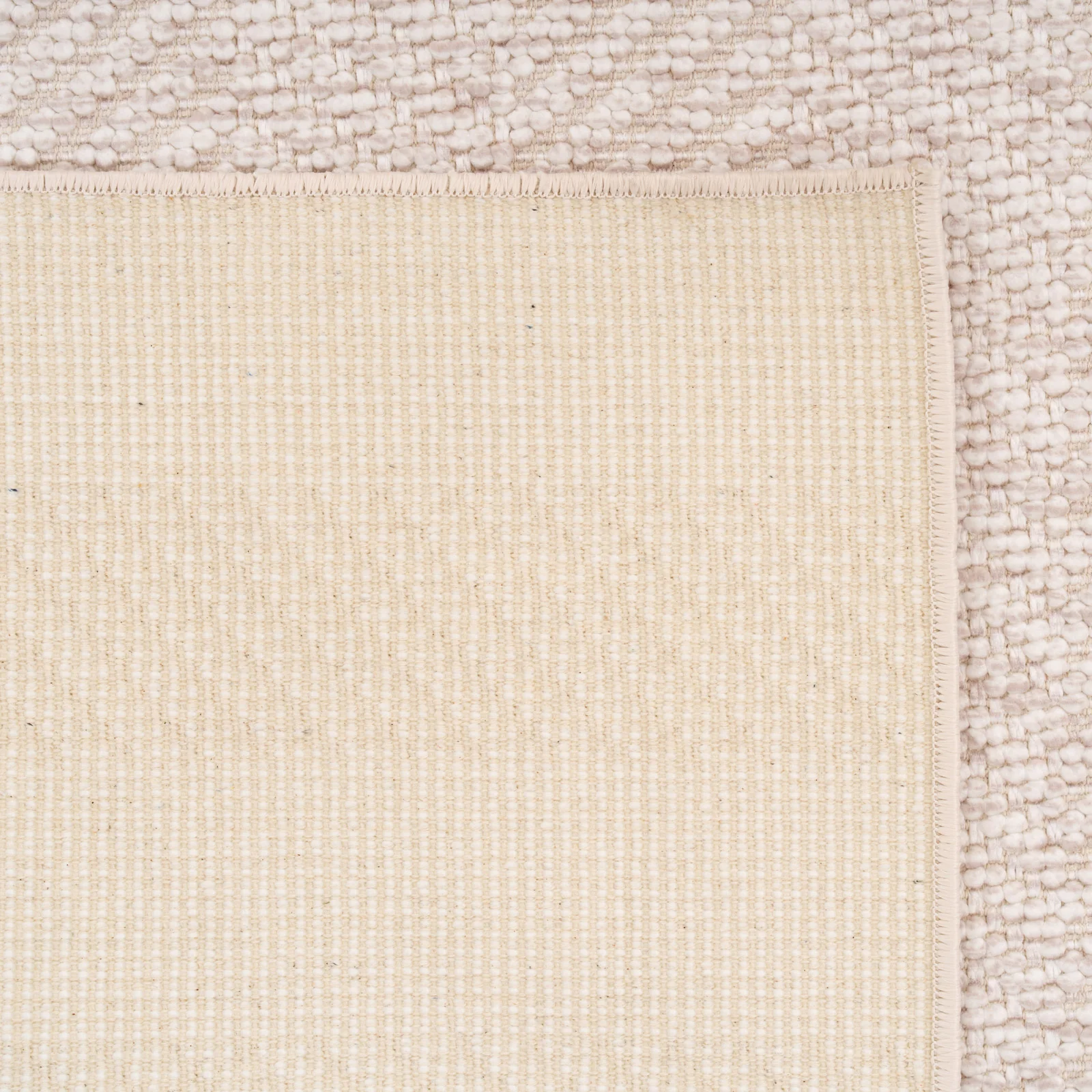 Washable Bobbled Beige Chevron Runner - Kate - Image 4