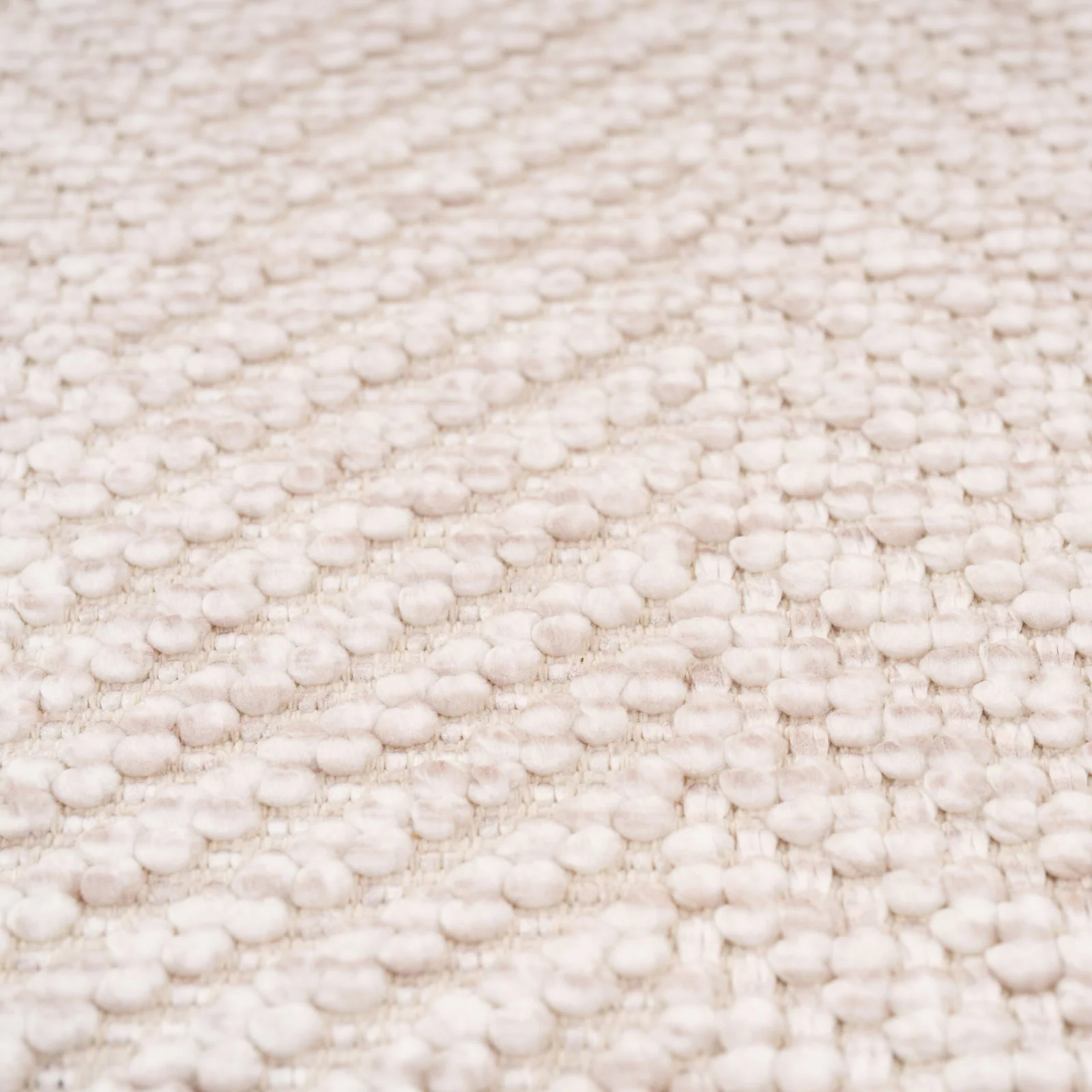 Washable Bobbled Beige Chevron Runner - Kate - Image 6