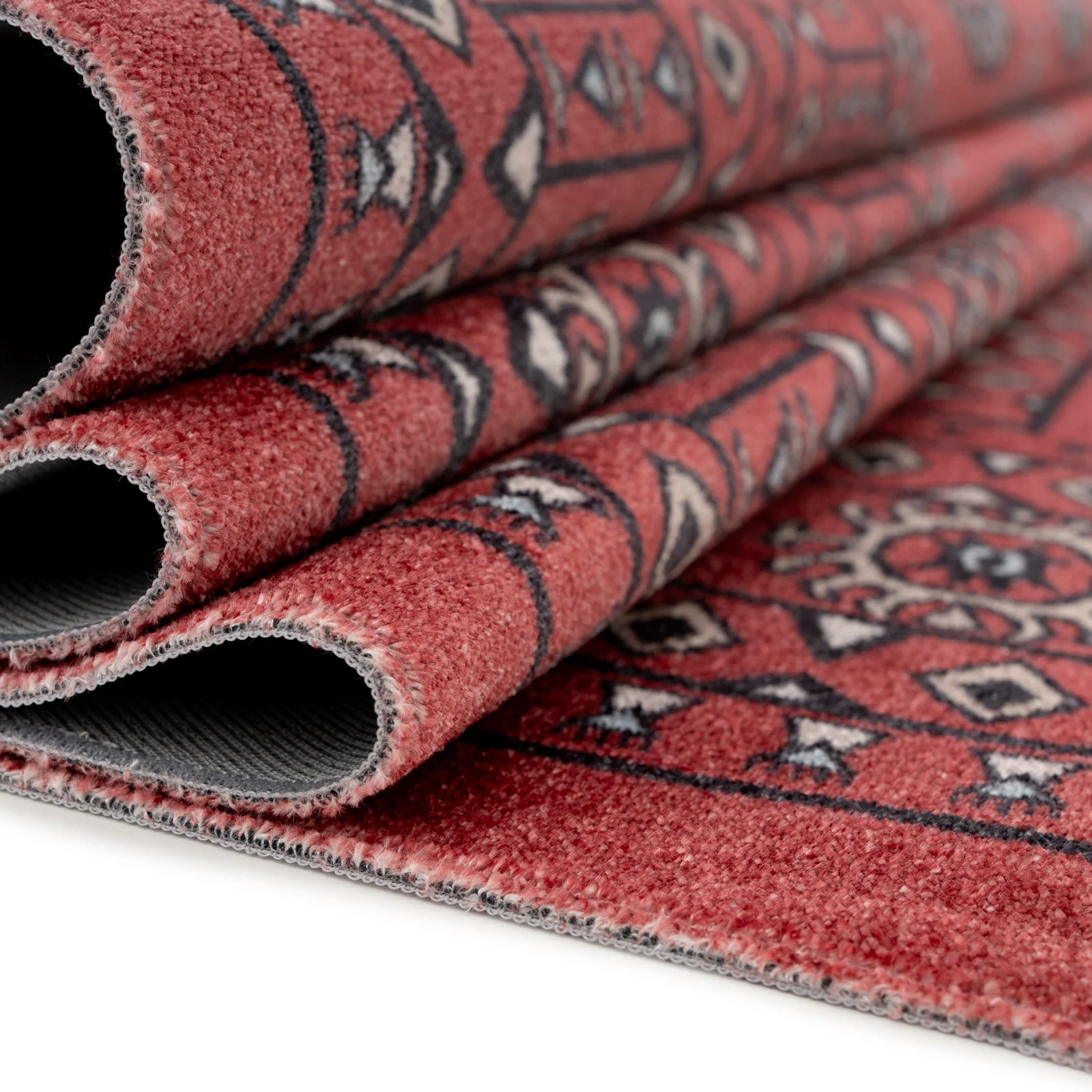 Washable Bokara Red Persian Style Runner - Mira - Image 5