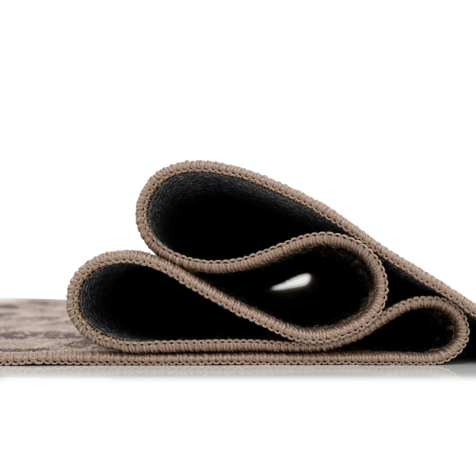 Washable Brown Checkerboard Jute Style Rug - Juno - Image 9