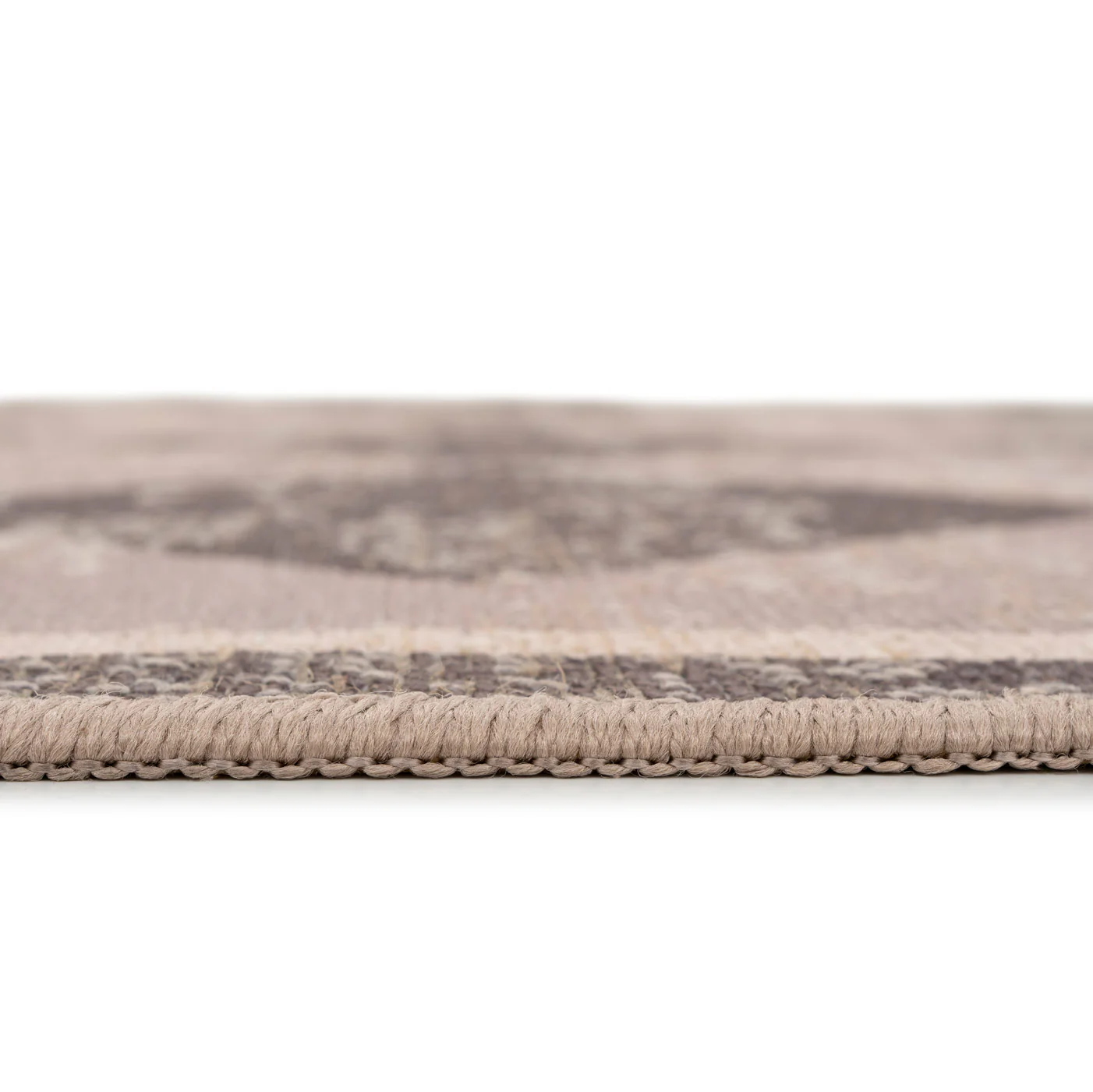Washable Brown Harlequin Jute Style Runner - Suki - Image 5