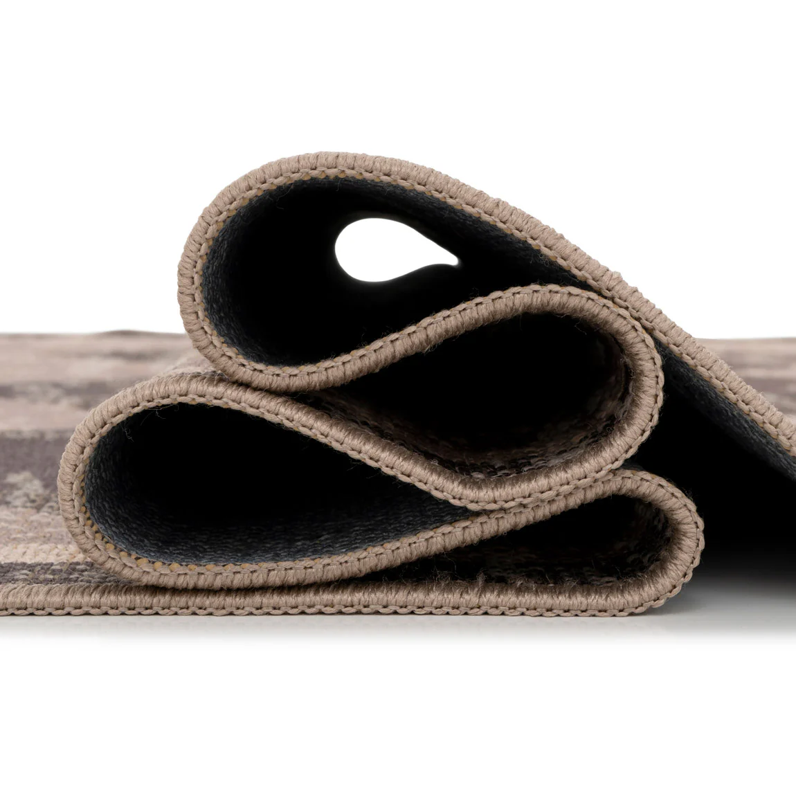 Washable Brown Harlequin Jute Style Runner - Suki - Image 6