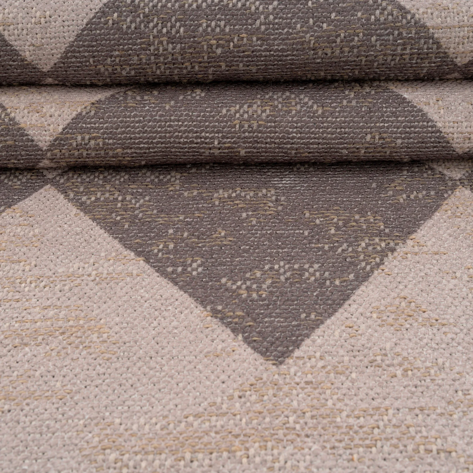 Washable Brown Harlequin Jute Style Runner - Suki - Image 7