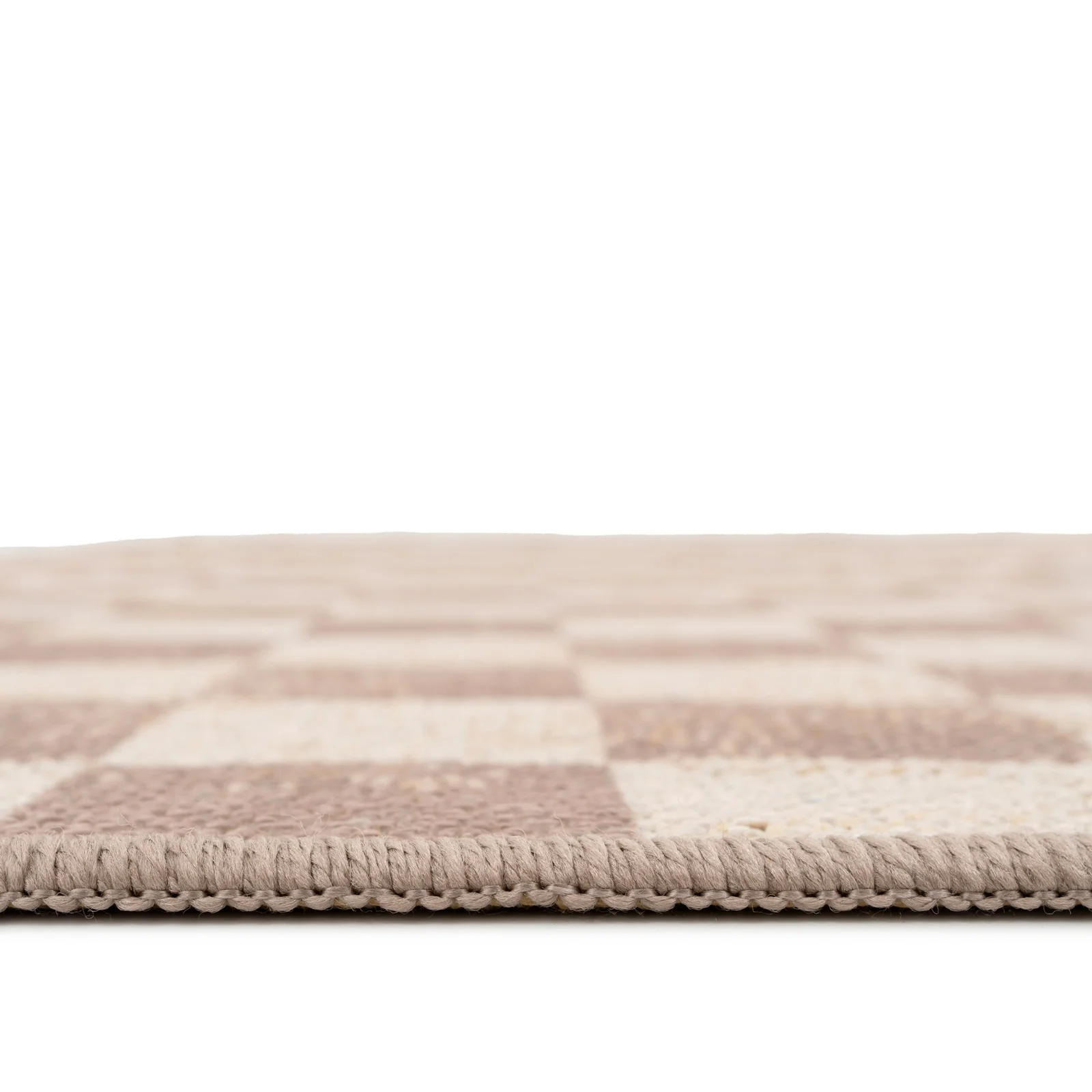 Washable Checkerboard Jute Style Rug - Noa - Image 7