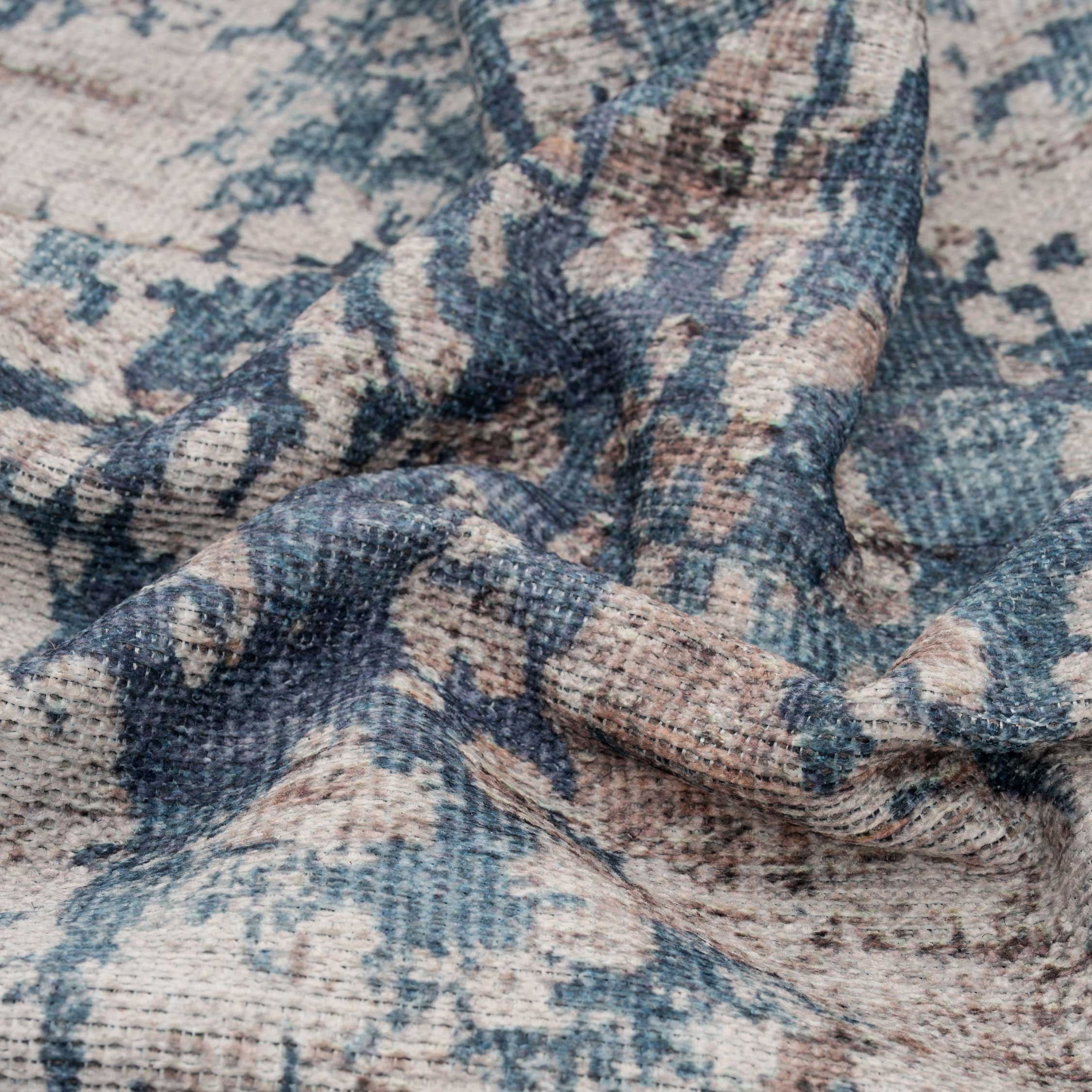 Flatwoven Washable Distressed Blue Area Rug - Dash - Image 5