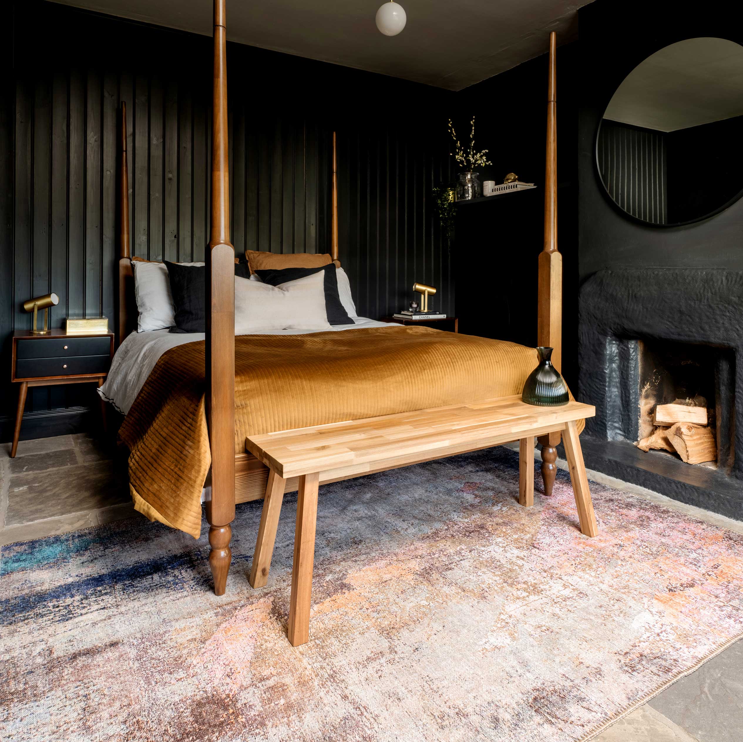 Flatwoven Washable Distressed Multicolour Runner - Carrie - Image 3