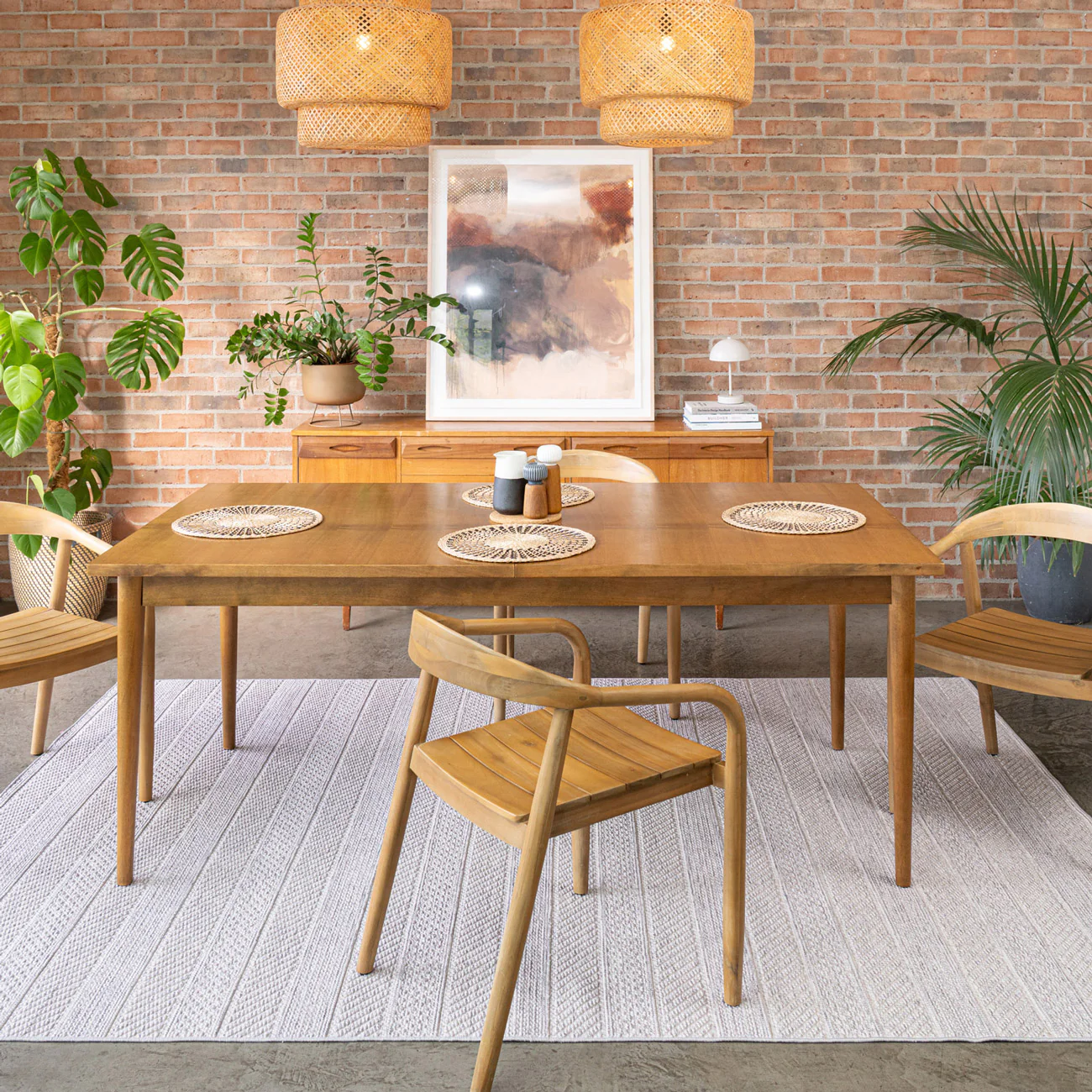 Washable Grey Bobbled Scandi Rug - Evie - Image 3