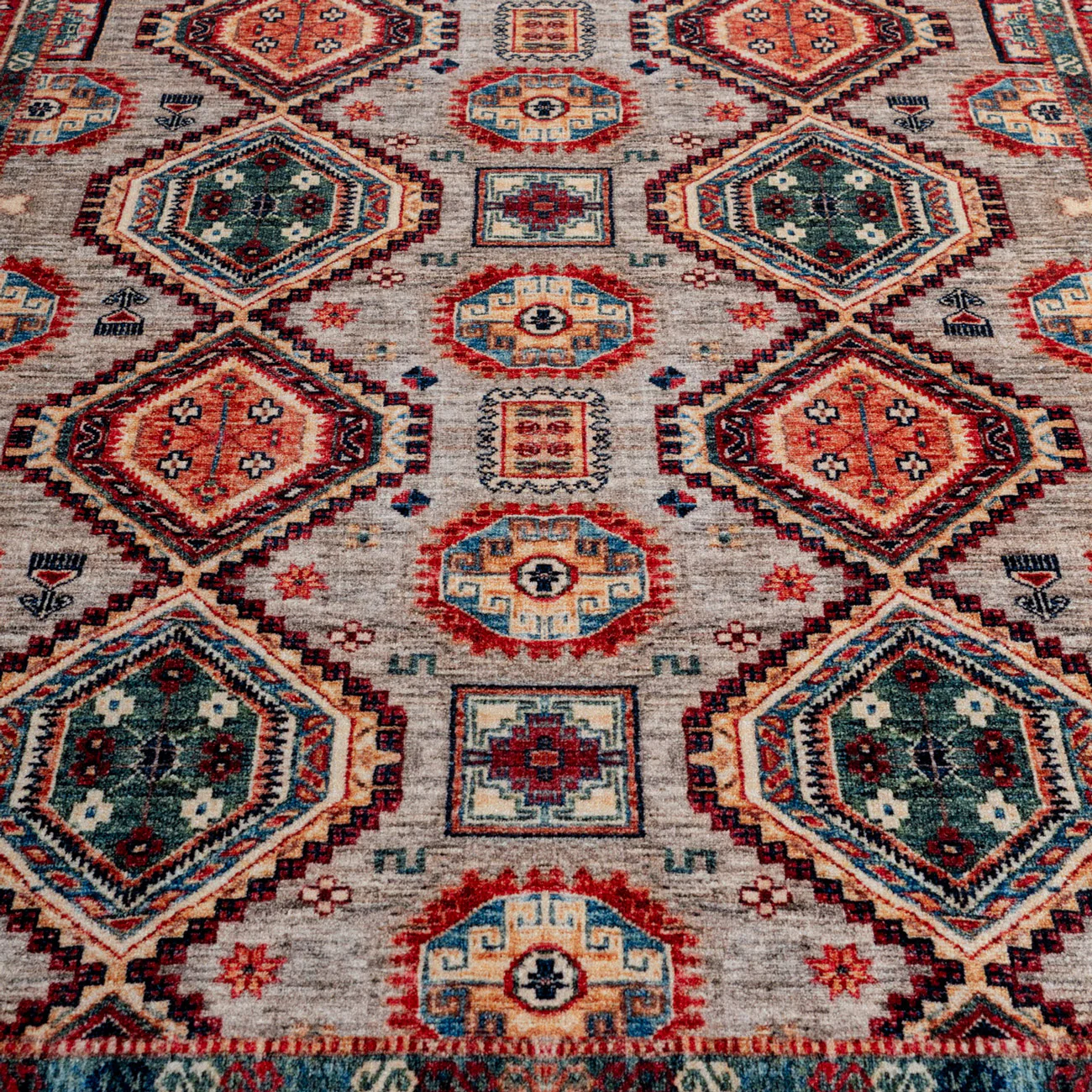 Washable Multicolour Persian Style Mat - Rani - Image 5