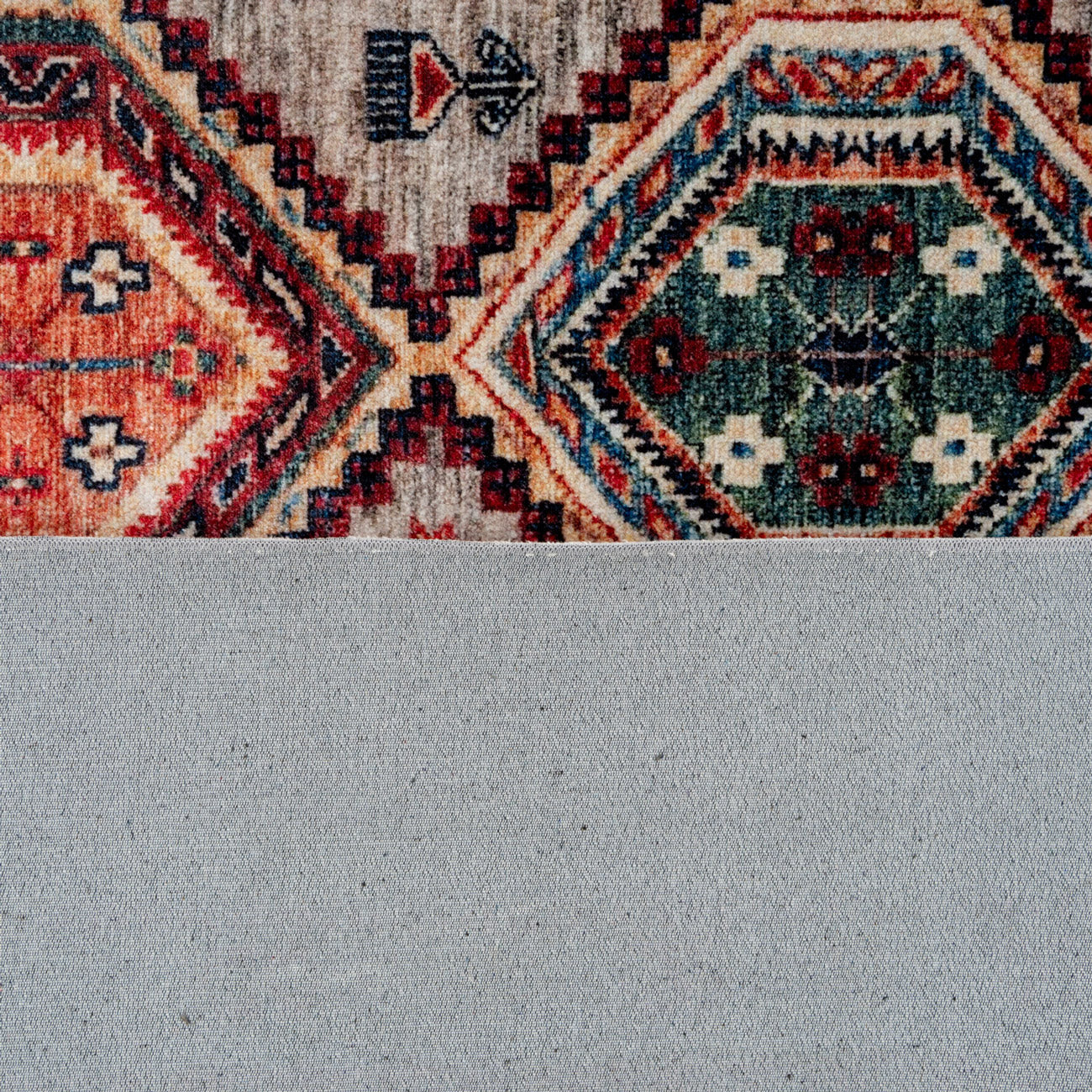 Washable Multicolour Persian Style Mat - Rani - Image 8