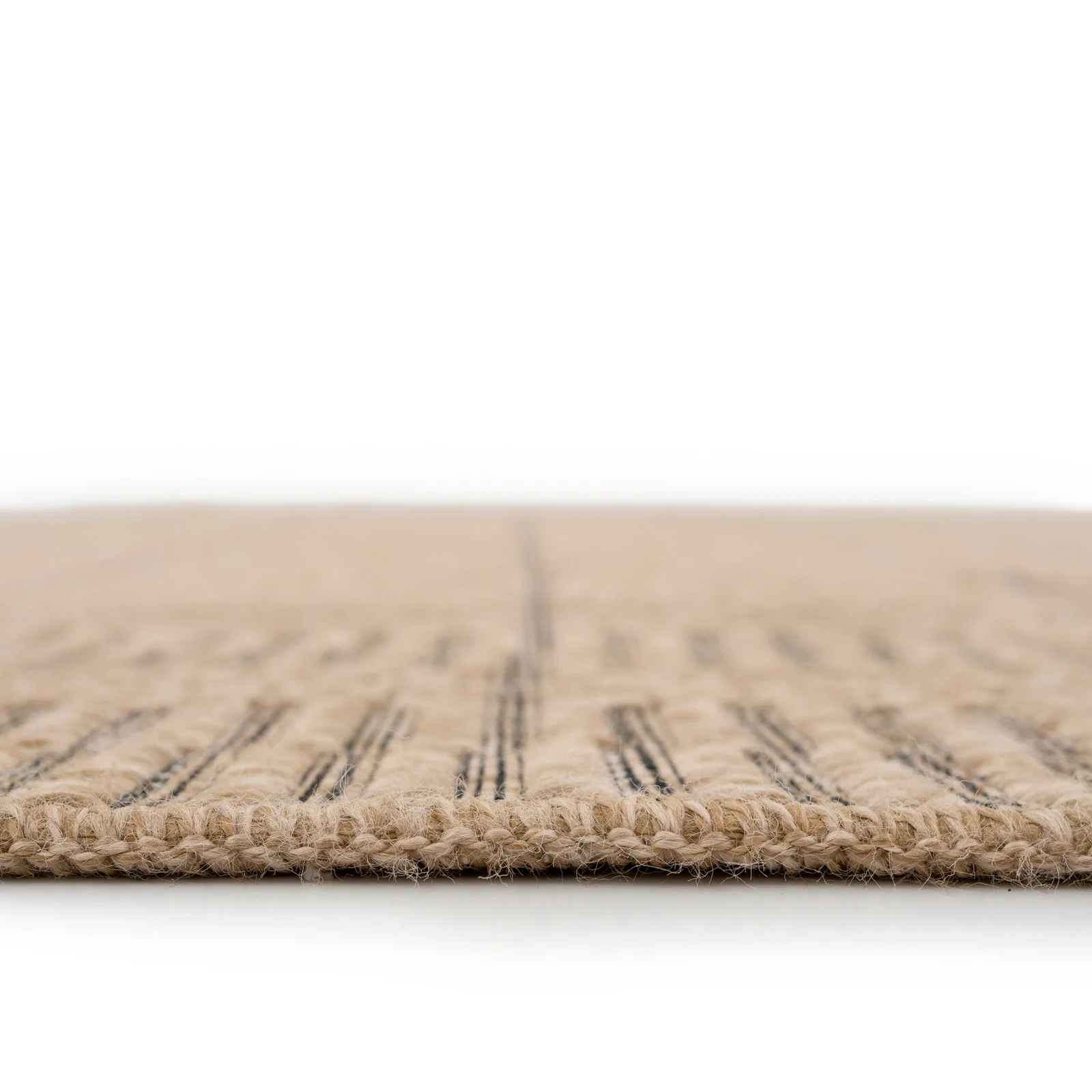 Washable Natural Brown Jute Style Rug - Kai - Image 6