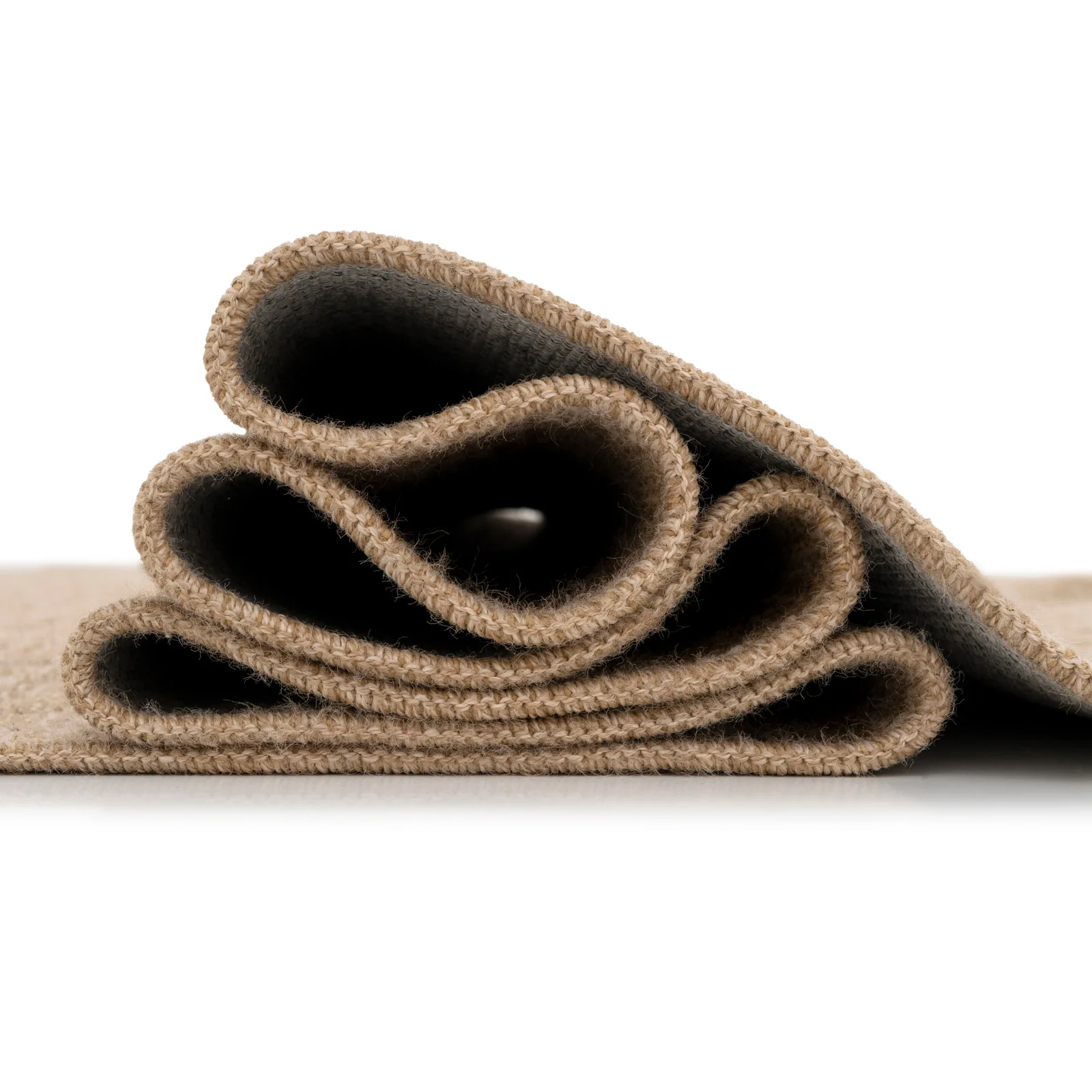 Washable Natural Brown Jute Style Rug - Kai - Image 9