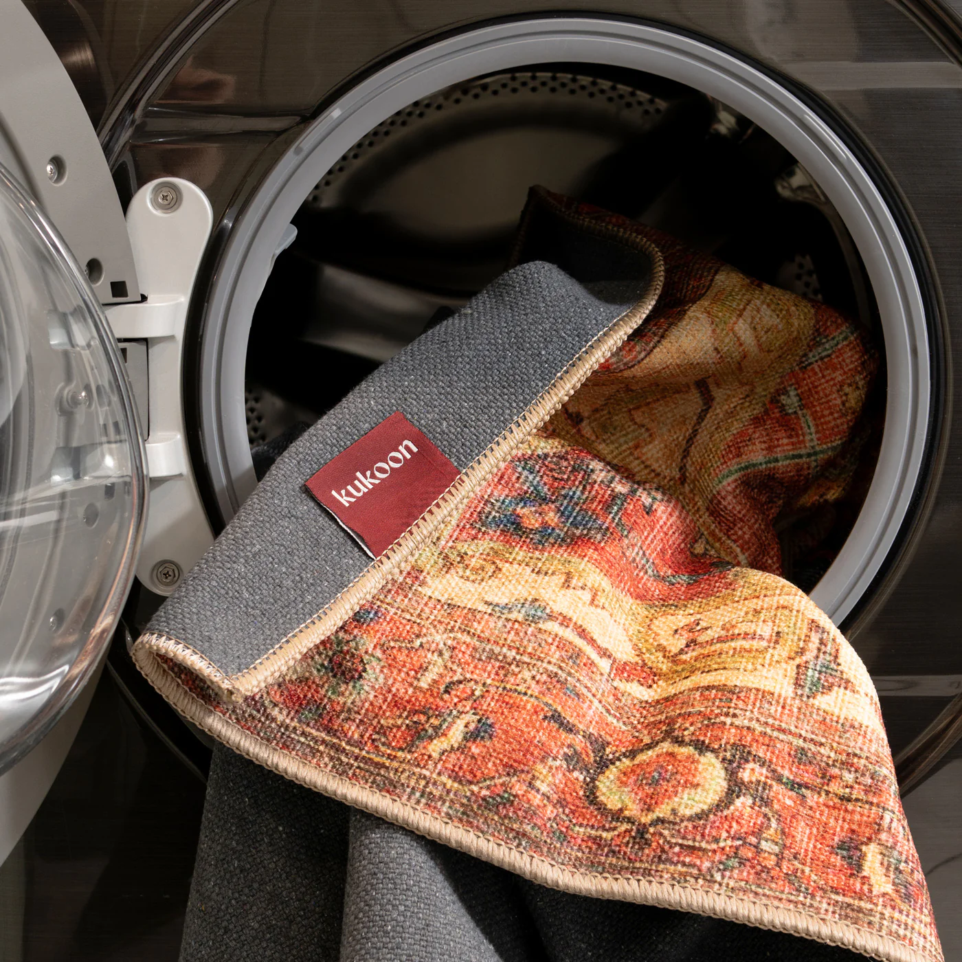 Washable Red Kazak Style Rug - Rudd - Image 13