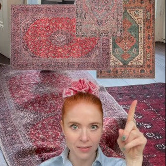 Flatwoven Washable Red Distressed Traditional Rug - Savanna - Image 8