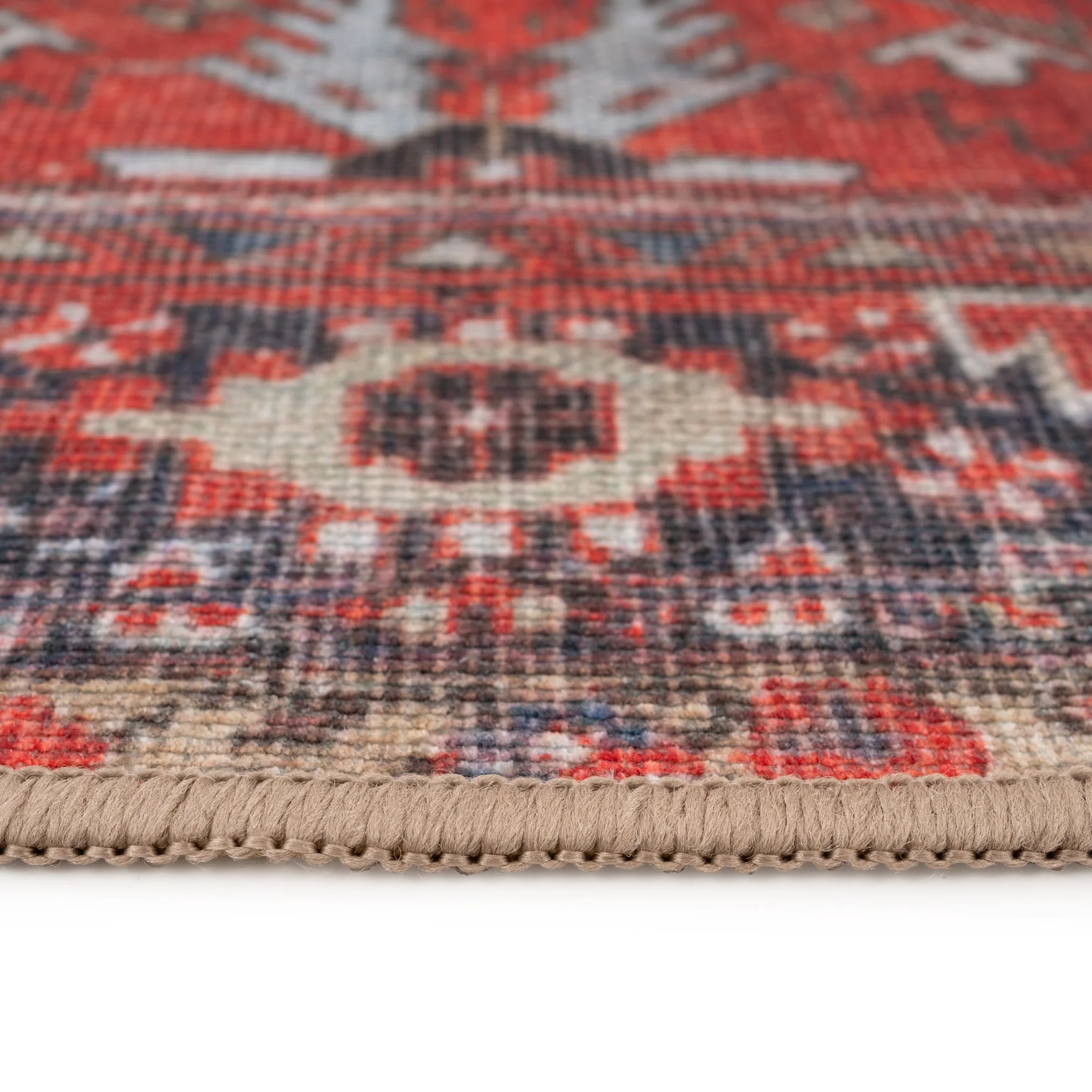Washable Red Kazak Style Rug - Rudd - Image 7