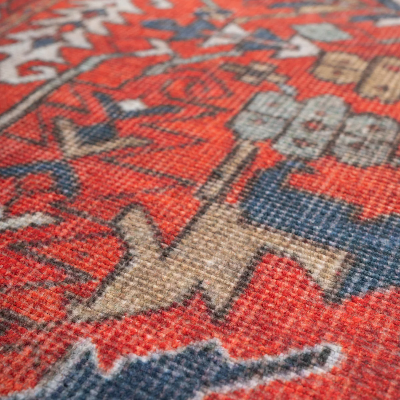 Washable Red Kazak Style Rug - Rudd - Image 9
